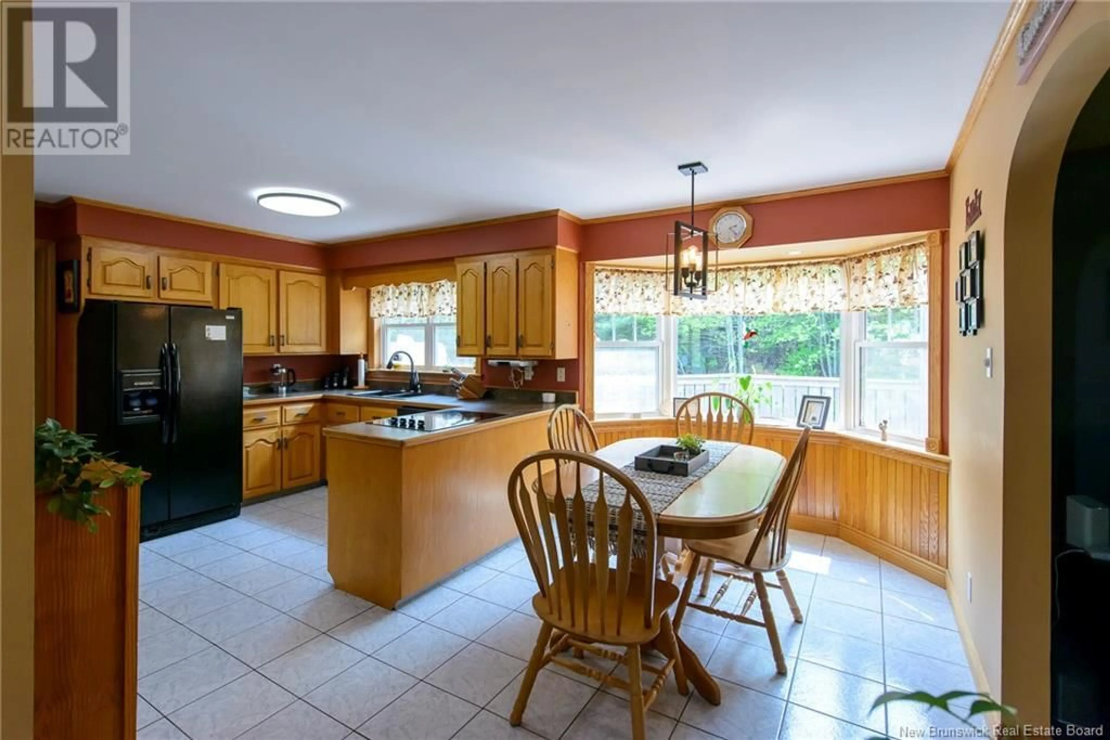 Open concept kitchen, ceramic/tile floor for 29 WALLACE ROAD, Browns Flat New Brunswick E2M2P5