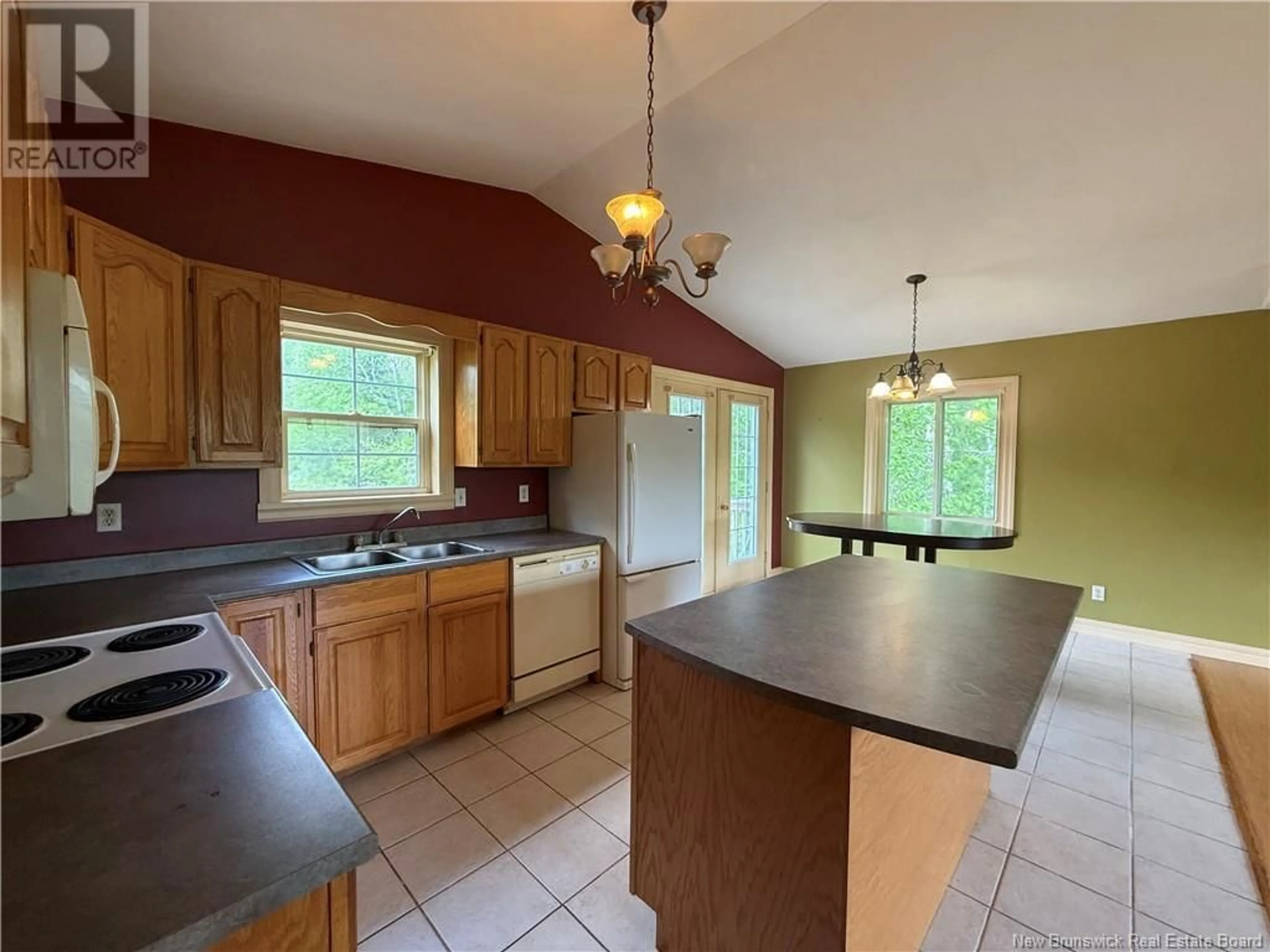 Open concept kitchen, ceramic/tile floor for 250 ALEXANDRINA ROAD, Notre-Dame New Brunswick E4V1S7