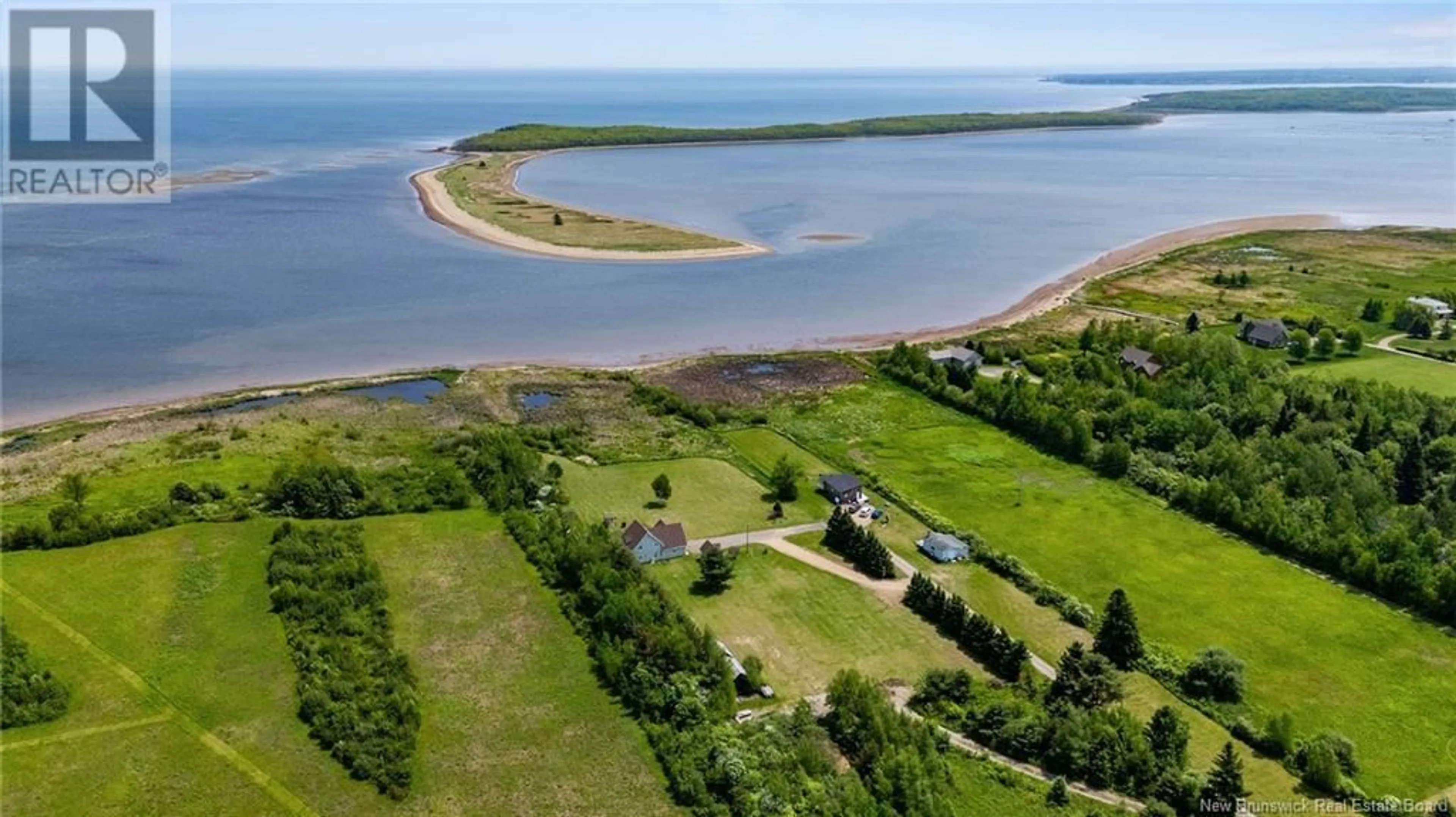 A pic from outside/outdoor area/front of a property/back of a property/a pic from drone, water/lake/river/ocean view for 3202 ROUTE 535, Cocagne New Brunswick E4R3K3