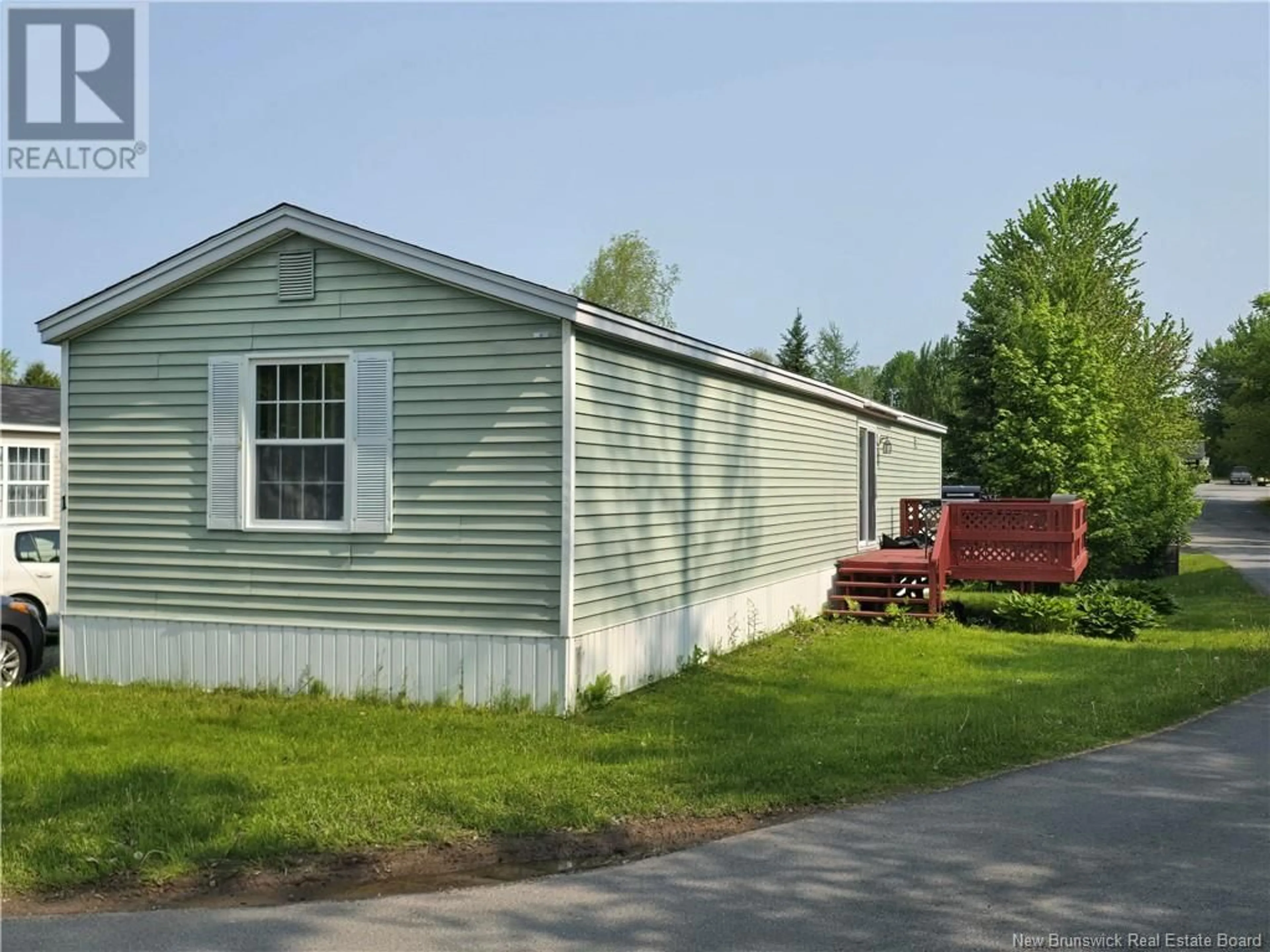 Home with vinyl exterior material, street for 1 BLAKE STREET, Burton New Brunswick E2V2Z8