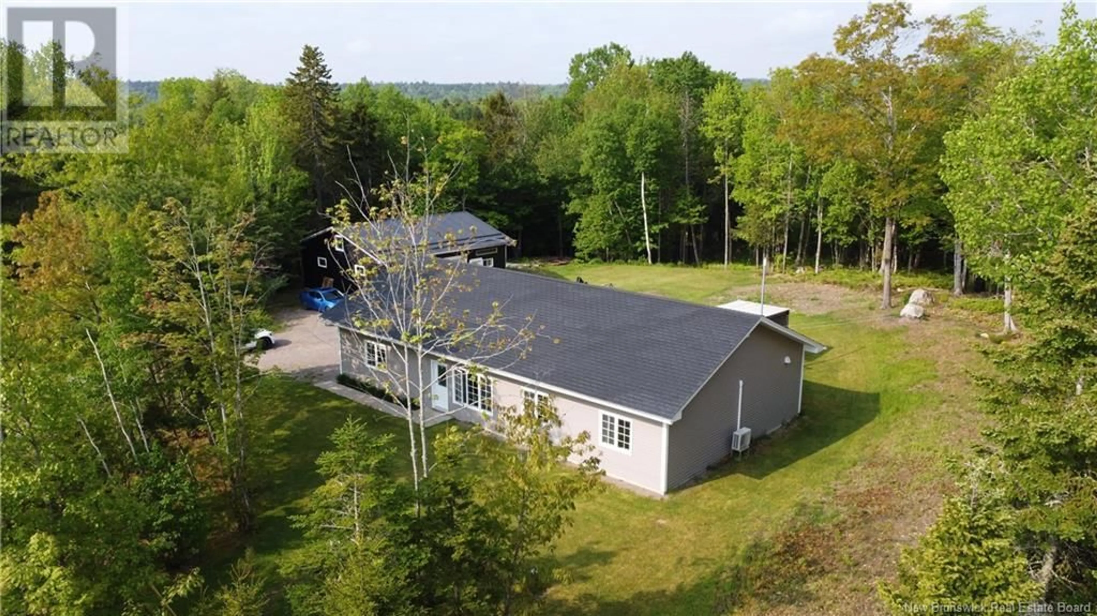 A pic from outside/outdoor area/front of a property/back of a property/a pic from drone, building for 130 SUNSET VALLEY ROAD, Nerepis New Brunswick E5K4S1