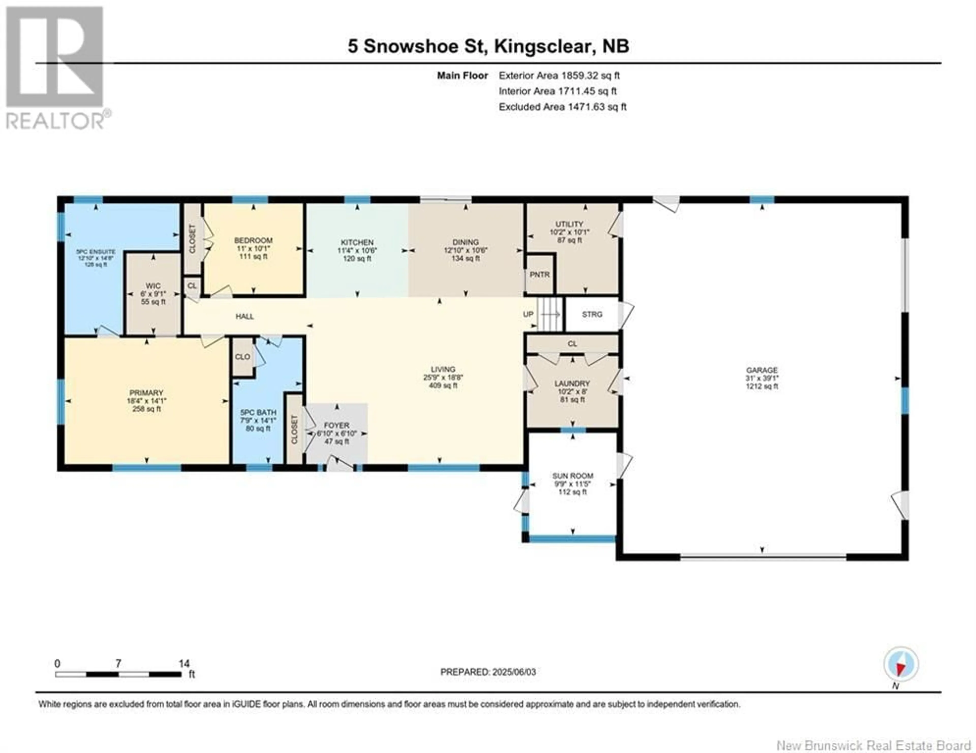 Floor plan for 5 SNOWSHOE STREET, Lower Kingsclear New Brunswick E3E0E9