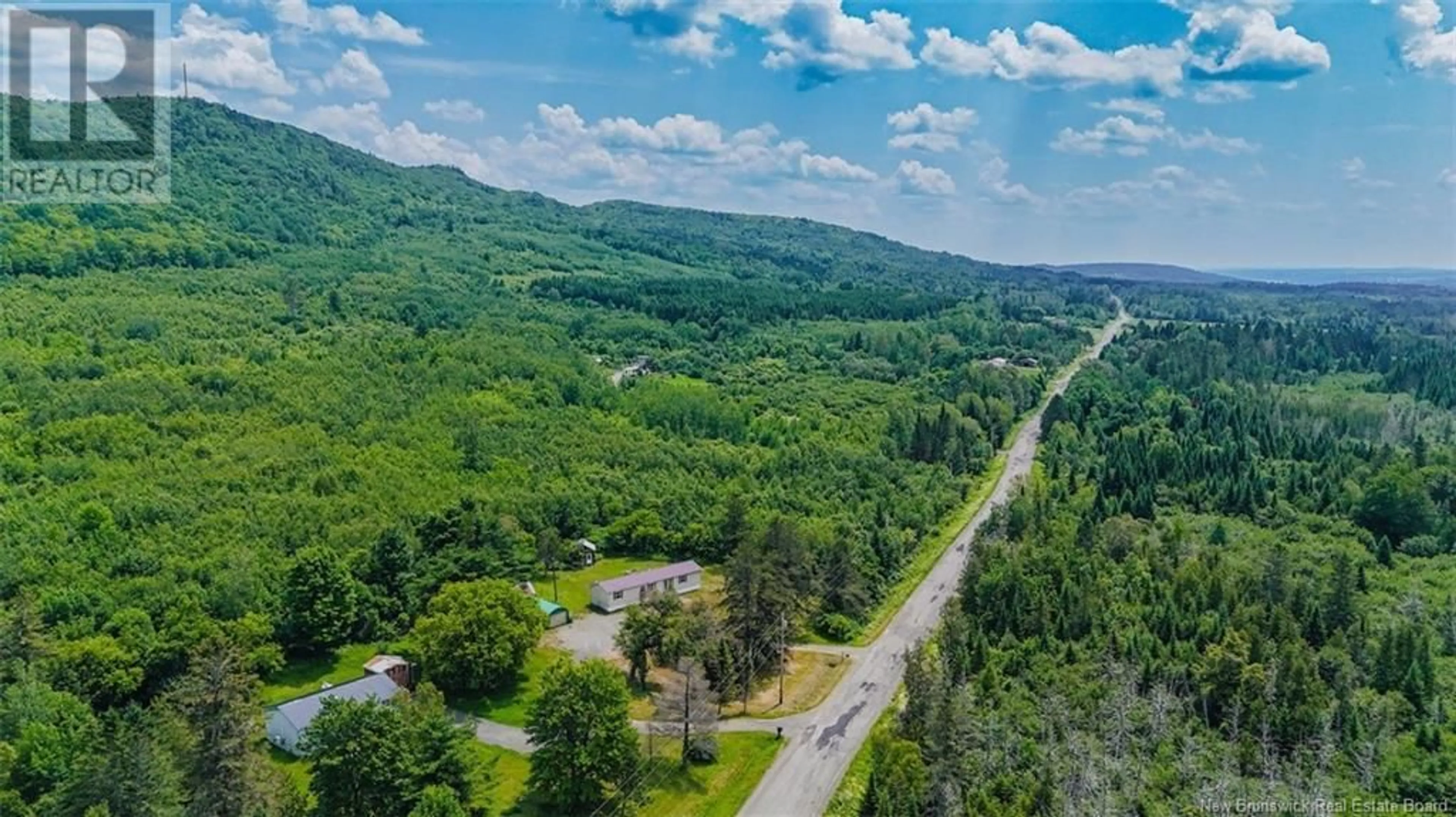 A pic from outside/outdoor area/front of a property/back of a property/a pic from drone, mountain view for 85 OAKLAND ROAD, Oakland New Brunswick E7L2W3