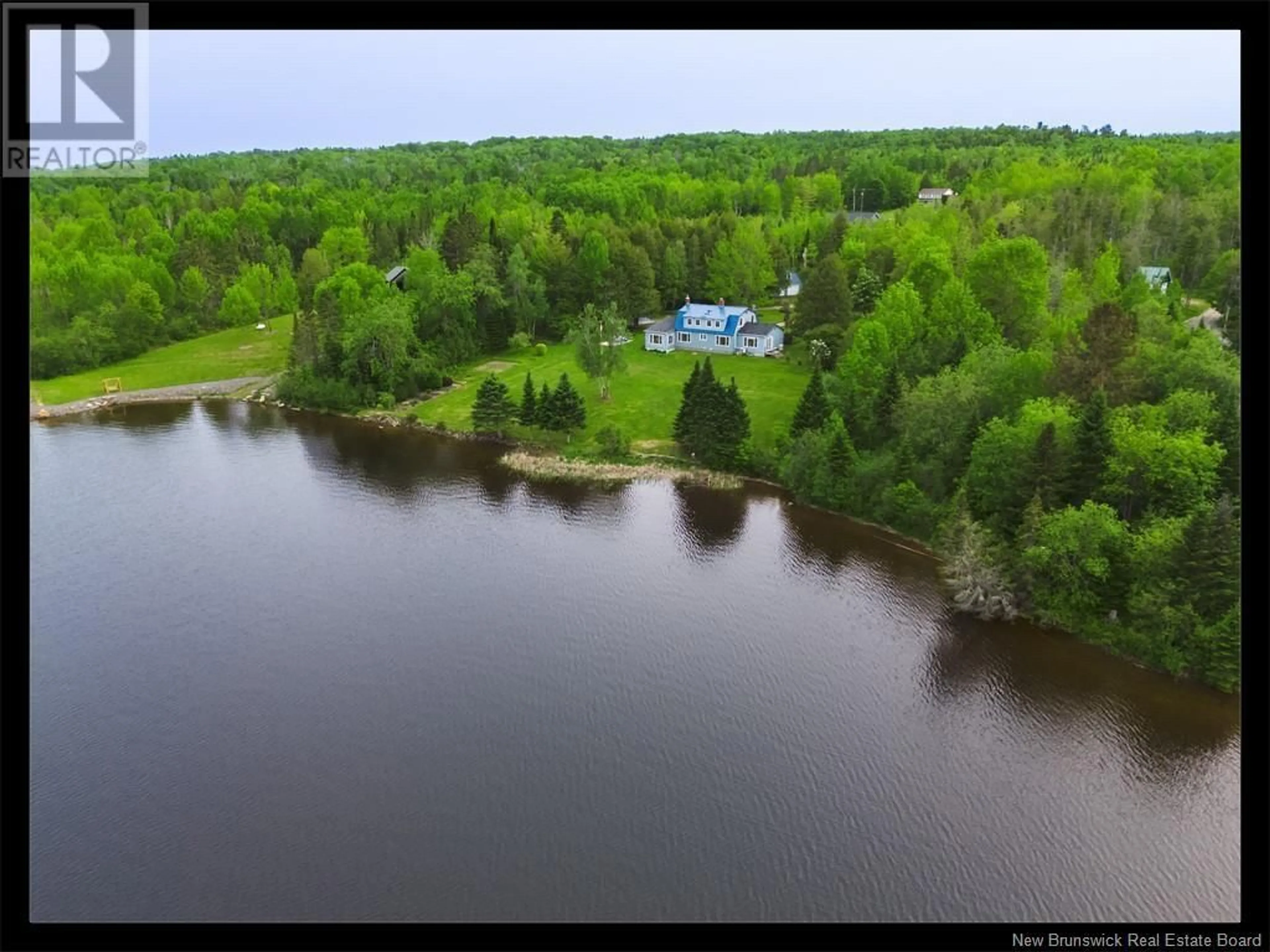 A pic from outside/outdoor area/front of a property/back of a property/a pic from drone, water/lake/river/ocean view for 42 ROUTE 615, Jewetts Mills New Brunswick E6L1M2