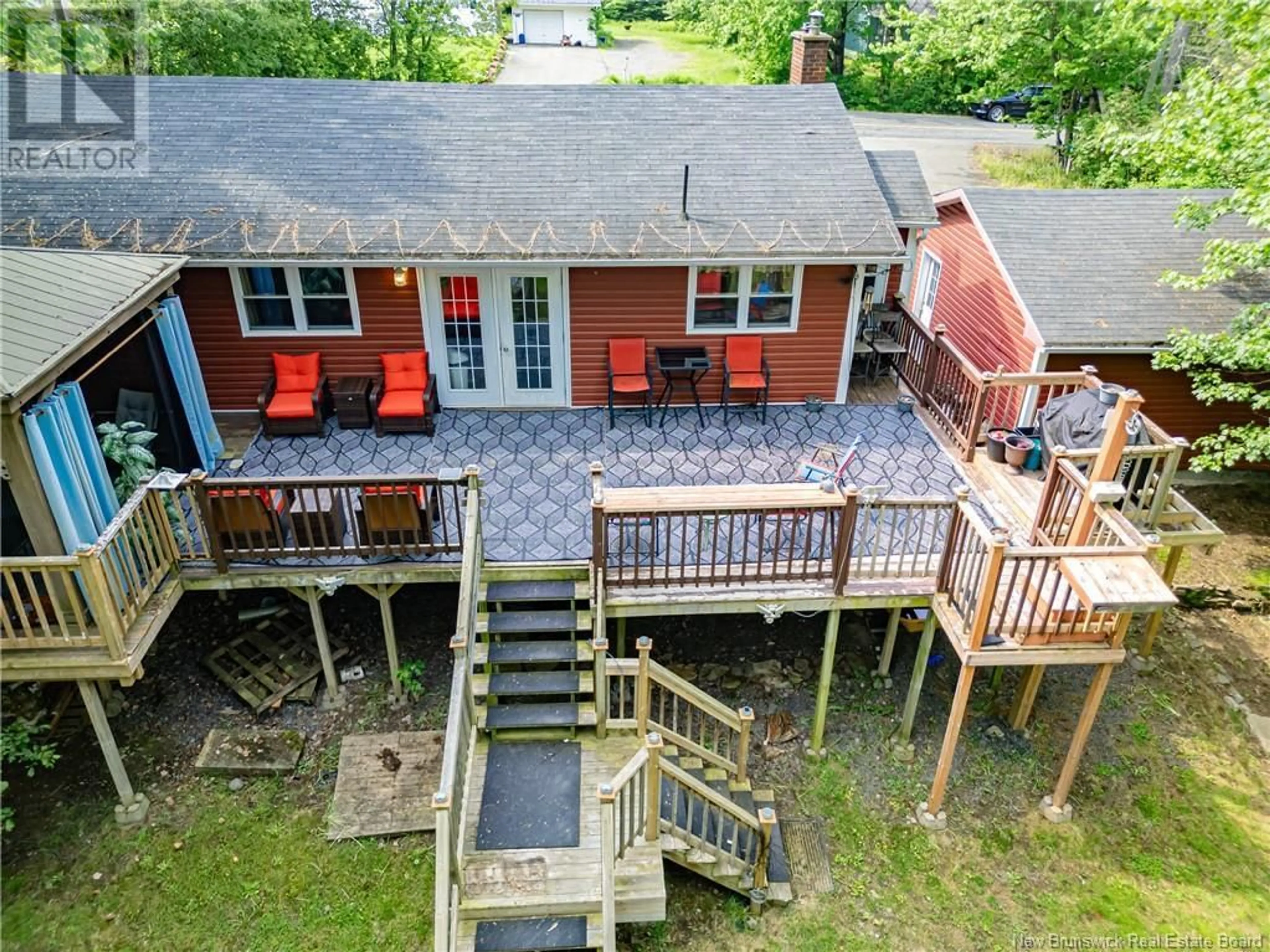 A pic from outside/outdoor area/front of a property/back of a property/a pic from drone, water/lake/river/ocean view for 124 WATERVILLE ROAD, Geary New Brunswick E2V3S1