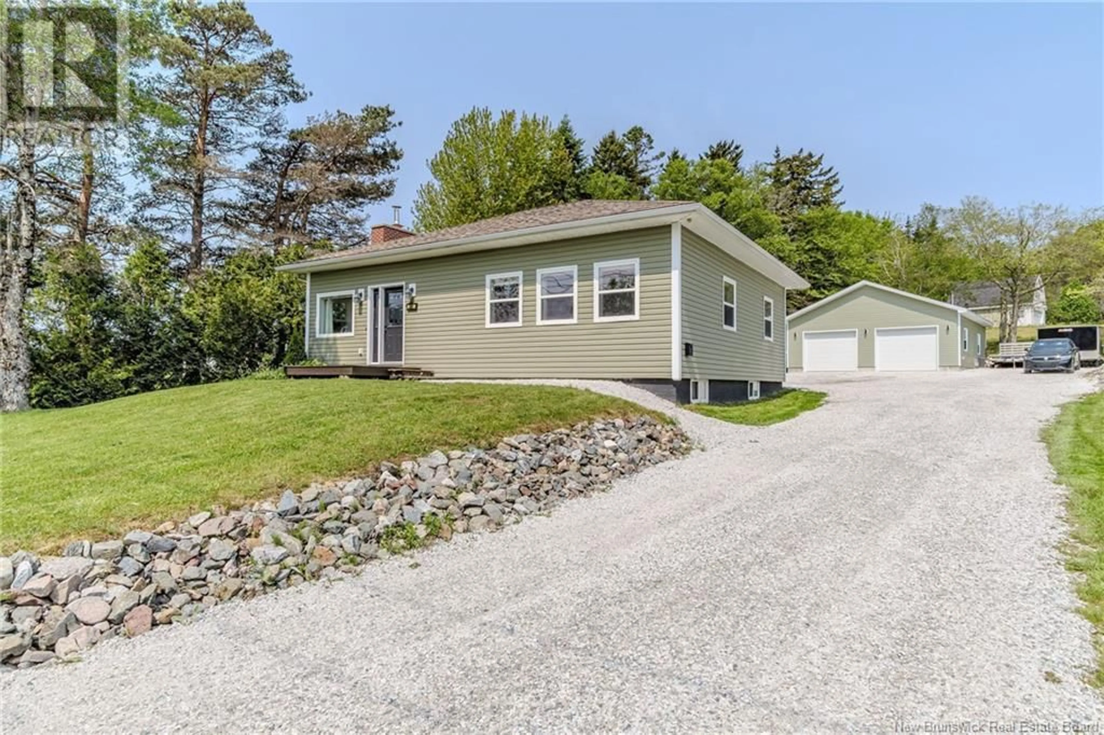Home with vinyl exterior material, street for 2981 LOCH LOMOND, Saint John New Brunswick E2N1A9