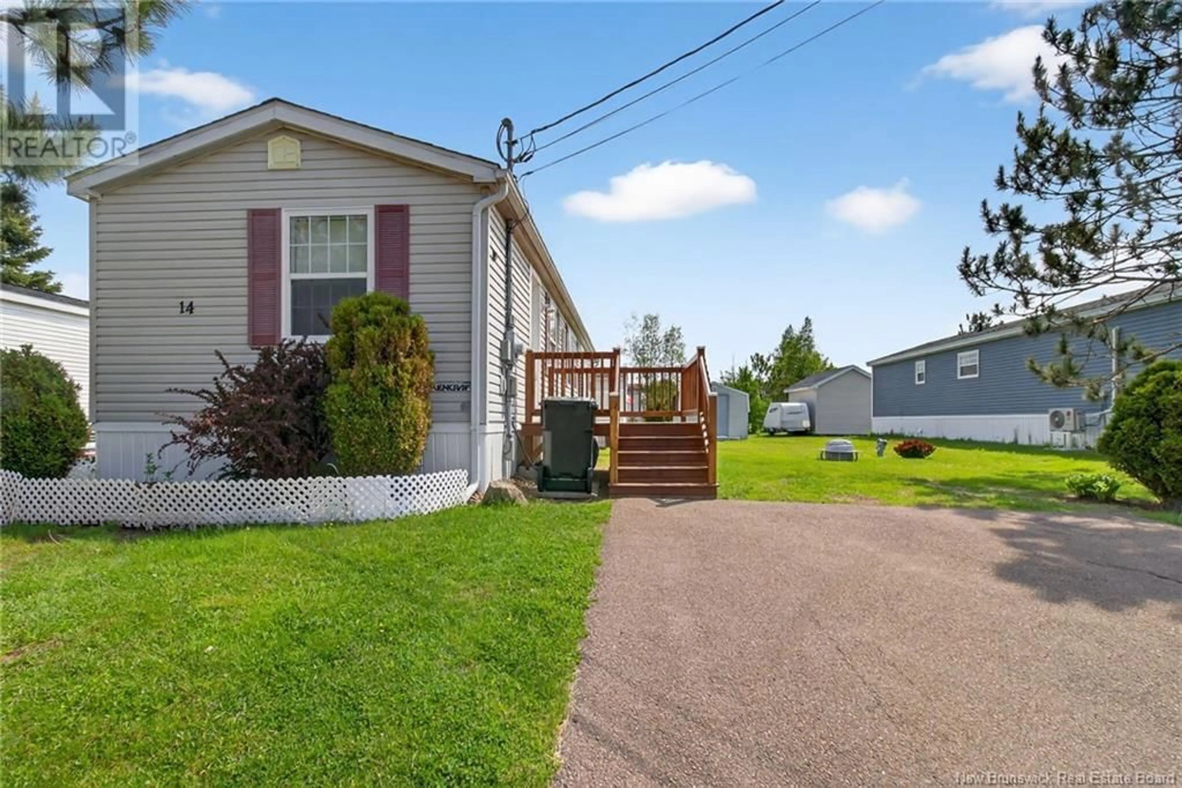 Home with vinyl exterior material, street for 14 ALLEE SOPHIE LANE, Dieppe New Brunswick E1A7C5