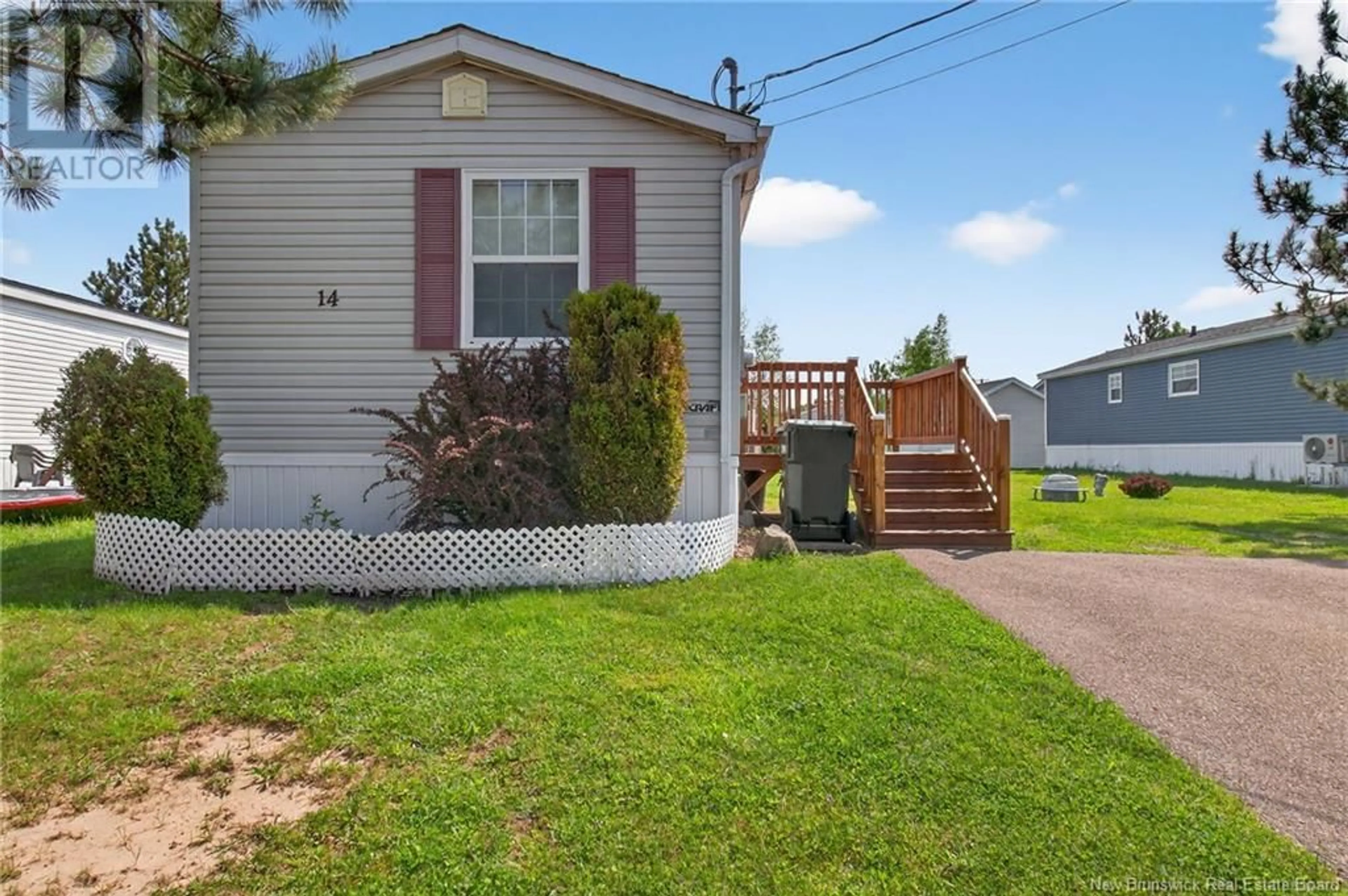 Home with vinyl exterior material, street for 14 ALLEE SOPHIE LANE, Dieppe New Brunswick E1A7C5