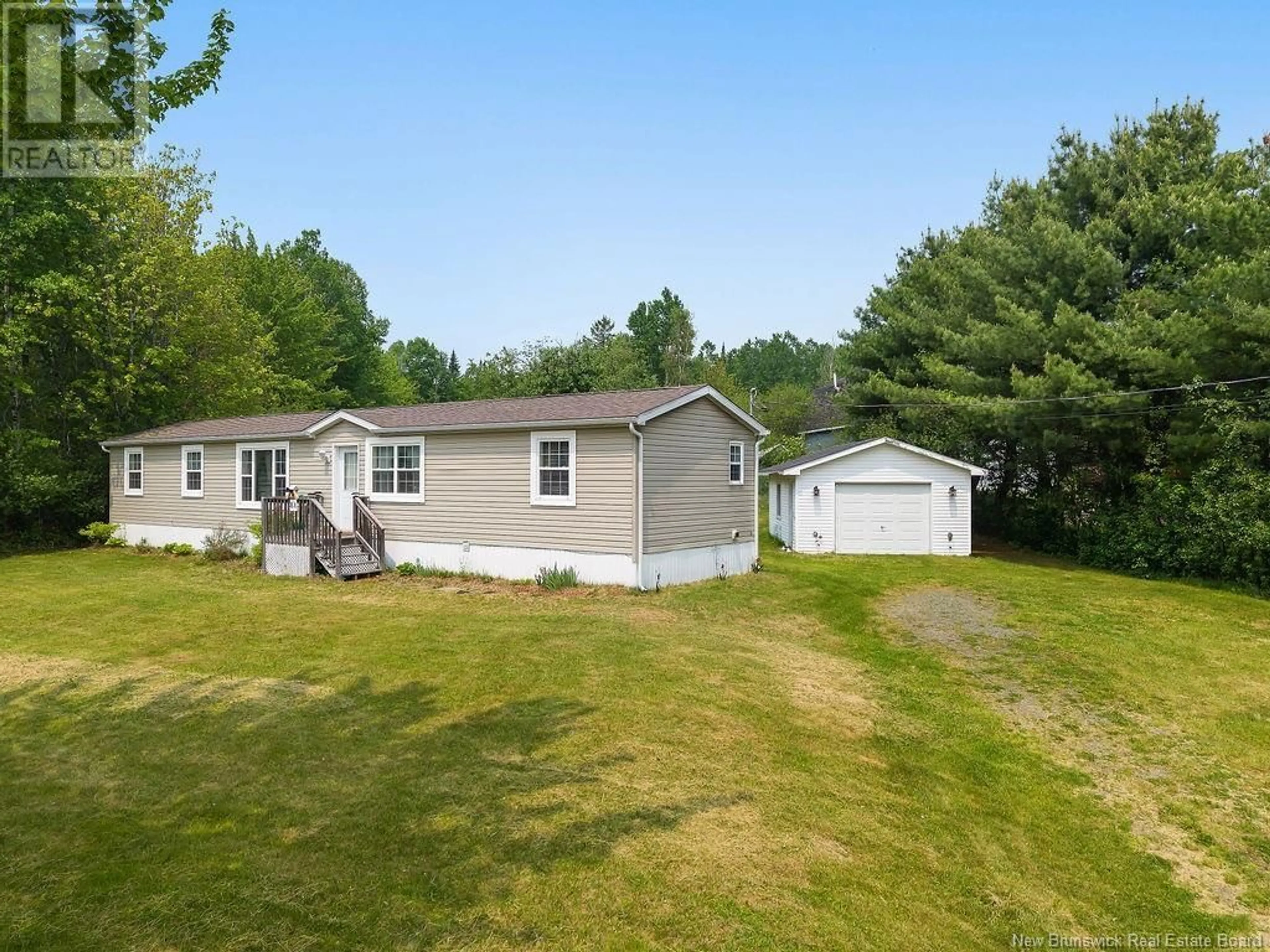 A pic from outside/outdoor area/front of a property/back of a property/a pic from drone, water/lake/river/ocean view for 88 MCLAGGAN DRIVE, Blackville New Brunswick E9B1C6