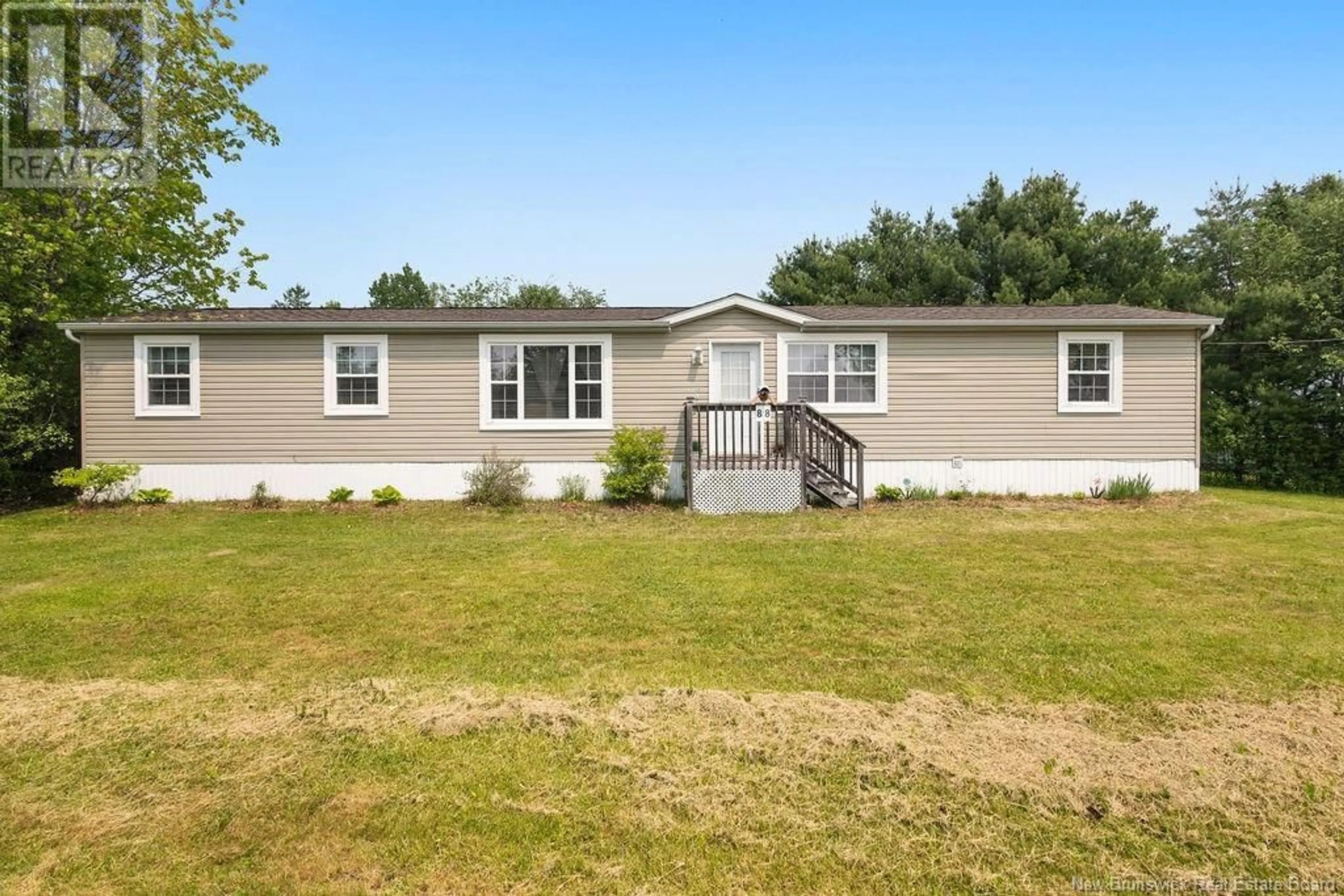 Home with vinyl exterior material, water/lake/river/ocean view for 88 MCLAGGAN DRIVE, Blackville New Brunswick E9B1C6