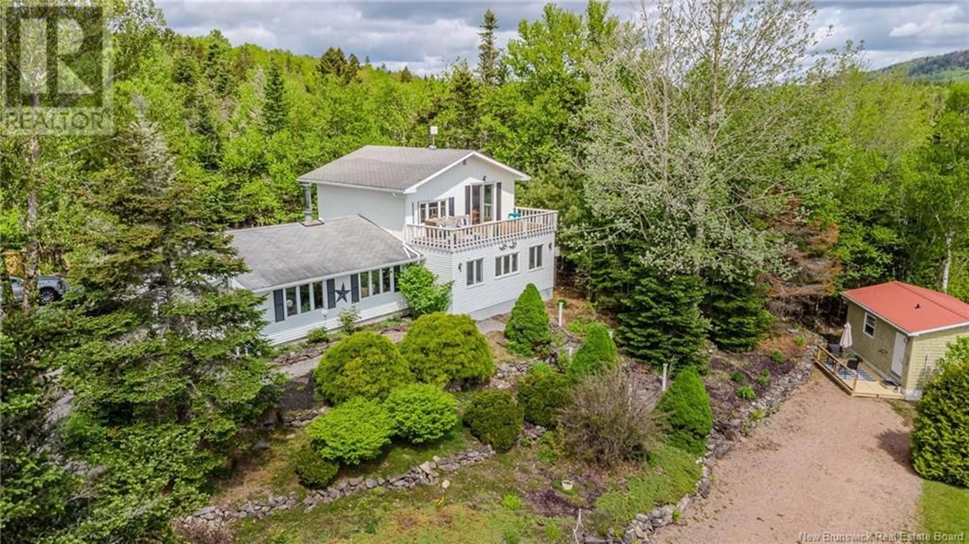 A pic from outside/outdoor area/front of a property/back of a property/a pic from drone, water/lake/river/ocean view for 529 GLEBE ROAD, Chamcook New Brunswick E5B3C1