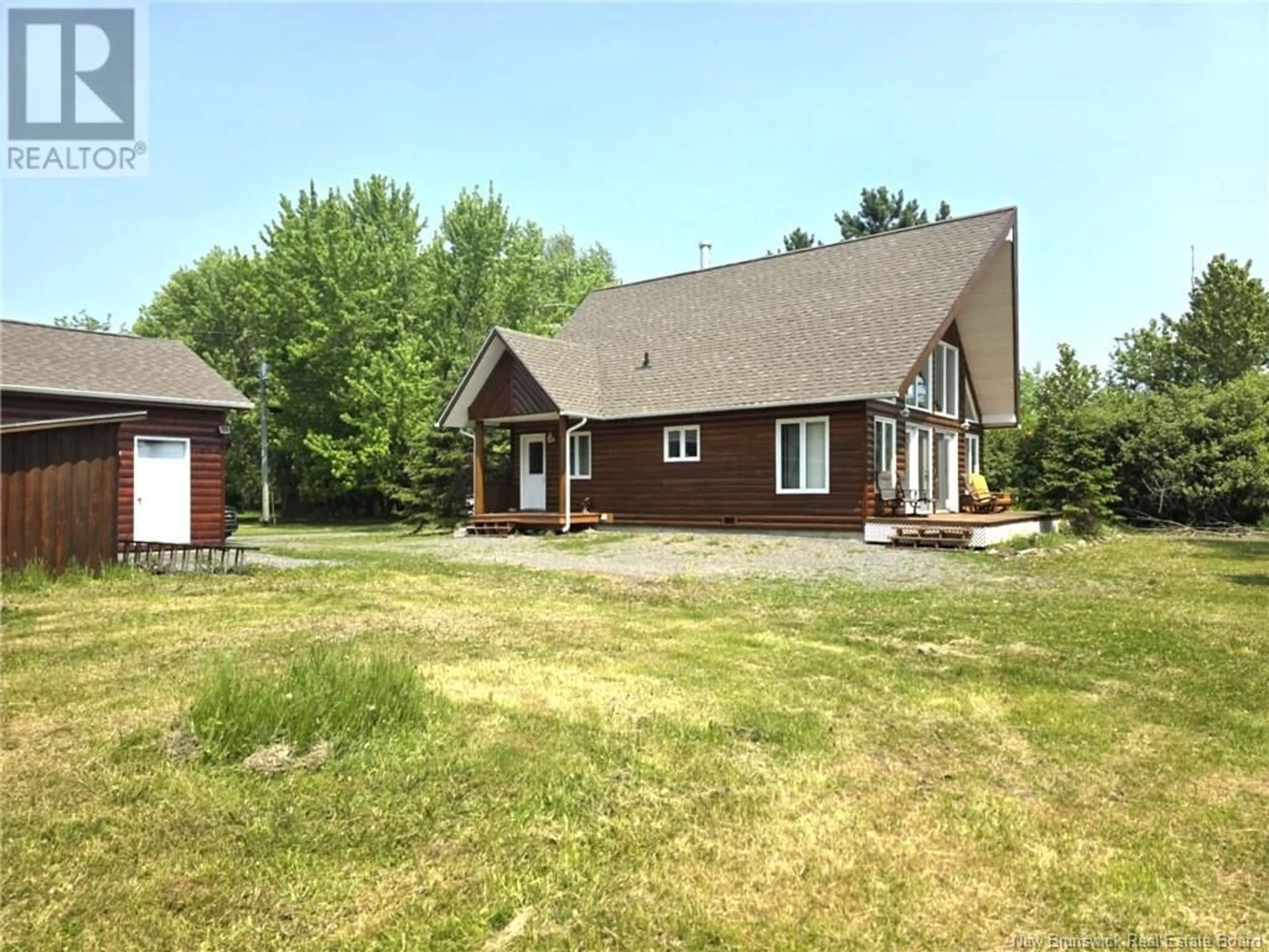 A pic from outside/outdoor area/front of a property/back of a property/a pic from drone, unknown for 51 POITRAS LANE, Riley Brook New Brunswick E7G3B9