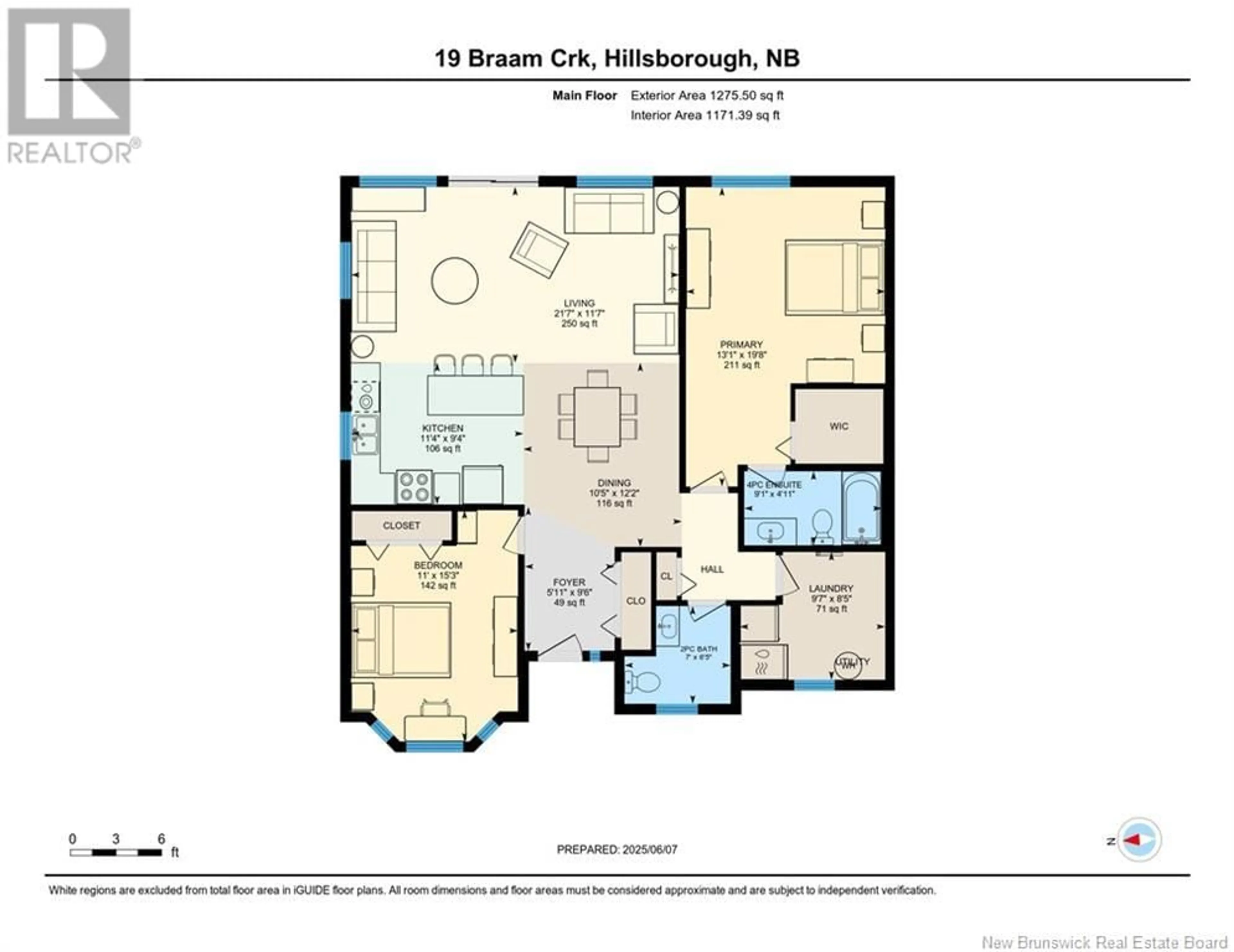 Floor plan for 19 BRAAM CRESCENT, Hillsborough New Brunswick E4H0B6