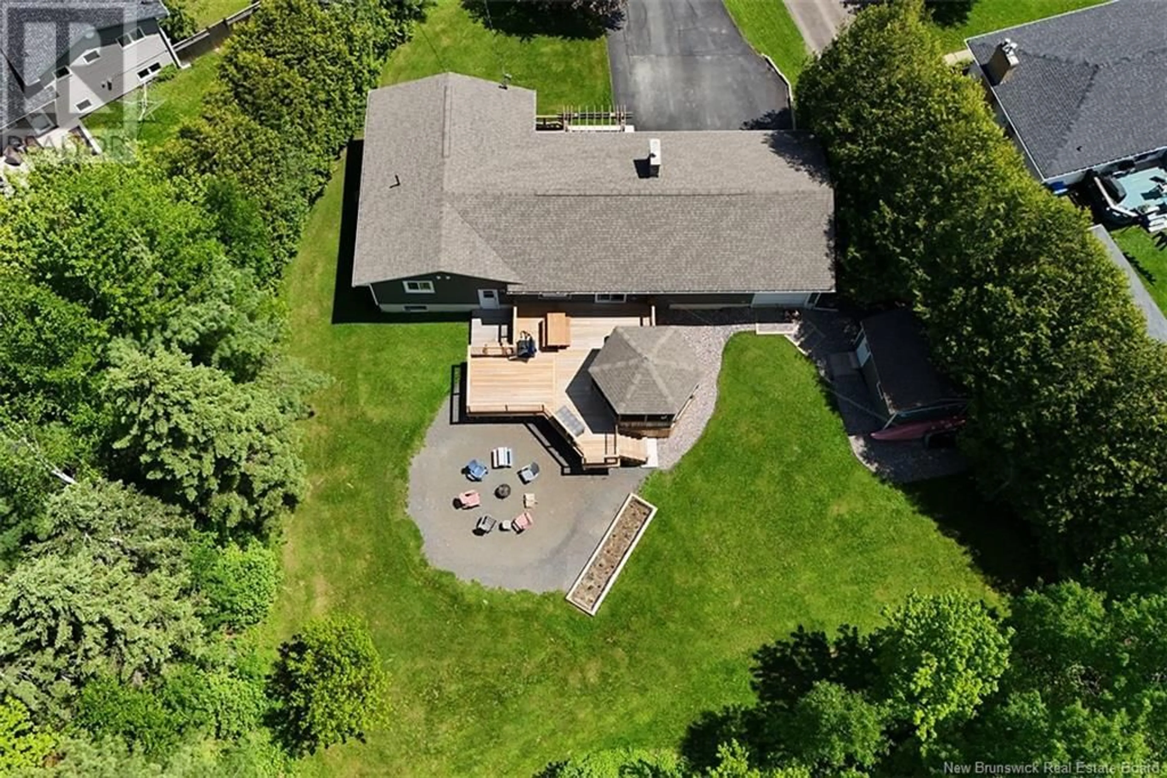 A pic from outside/outdoor area/front of a property/back of a property/a pic from drone, unknown for 8 SHAW LANE, New Maryland New Brunswick E3C1H6