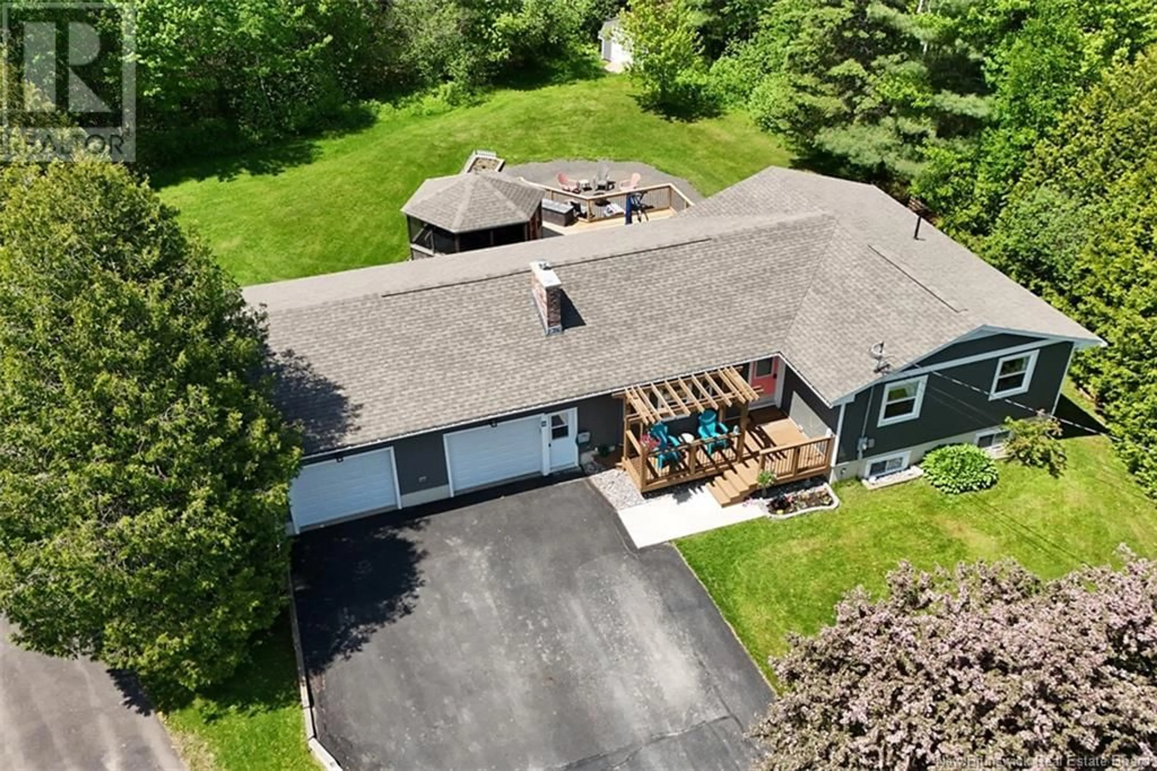 A pic from outside/outdoor area/front of a property/back of a property/a pic from drone, unknown for 8 SHAW LANE, New Maryland New Brunswick E3C1H6