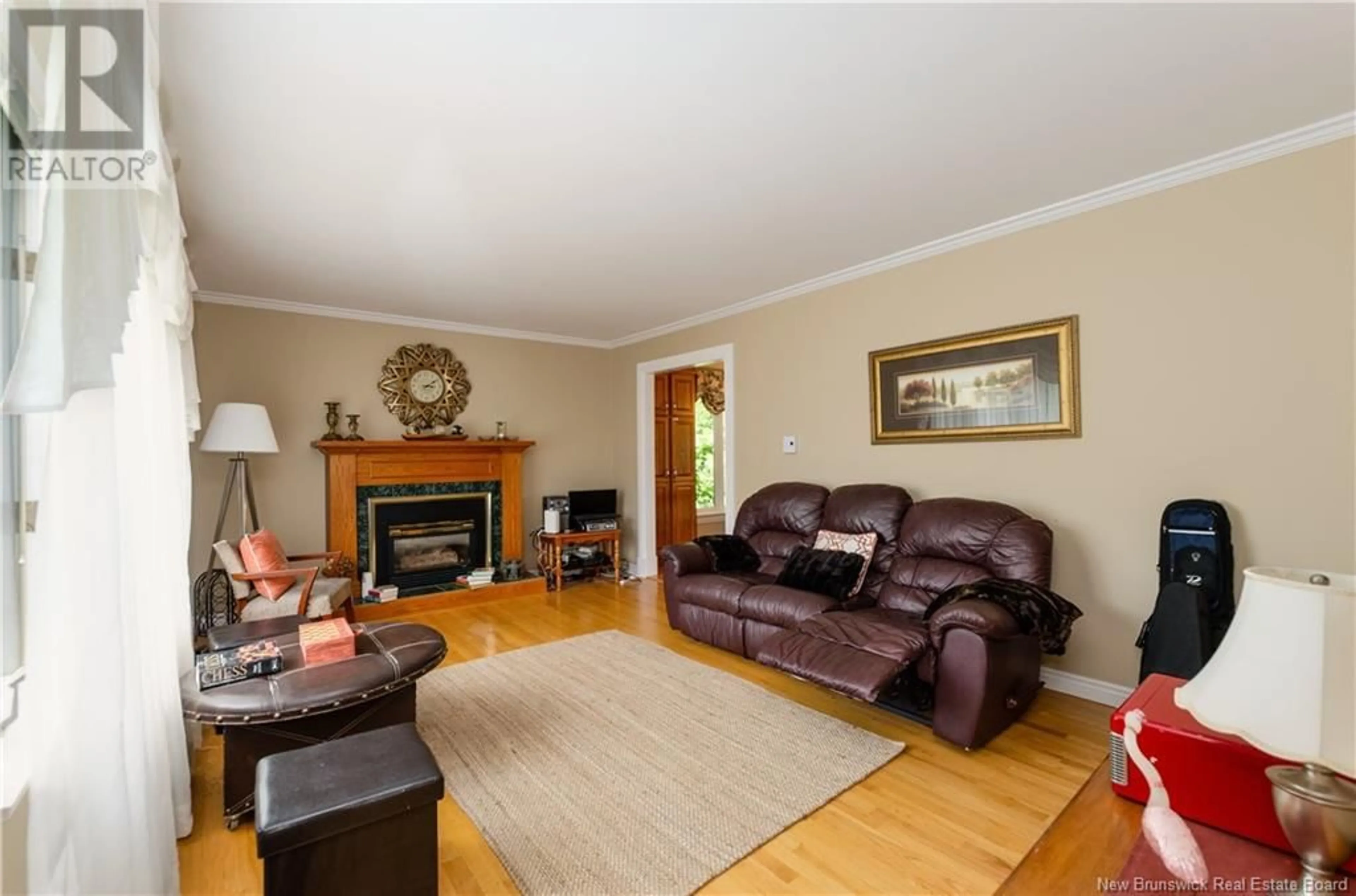 Living room with furniture, wood/laminate floor for 37 GASTON CRESCENT, Moncton New Brunswick E1A5A2