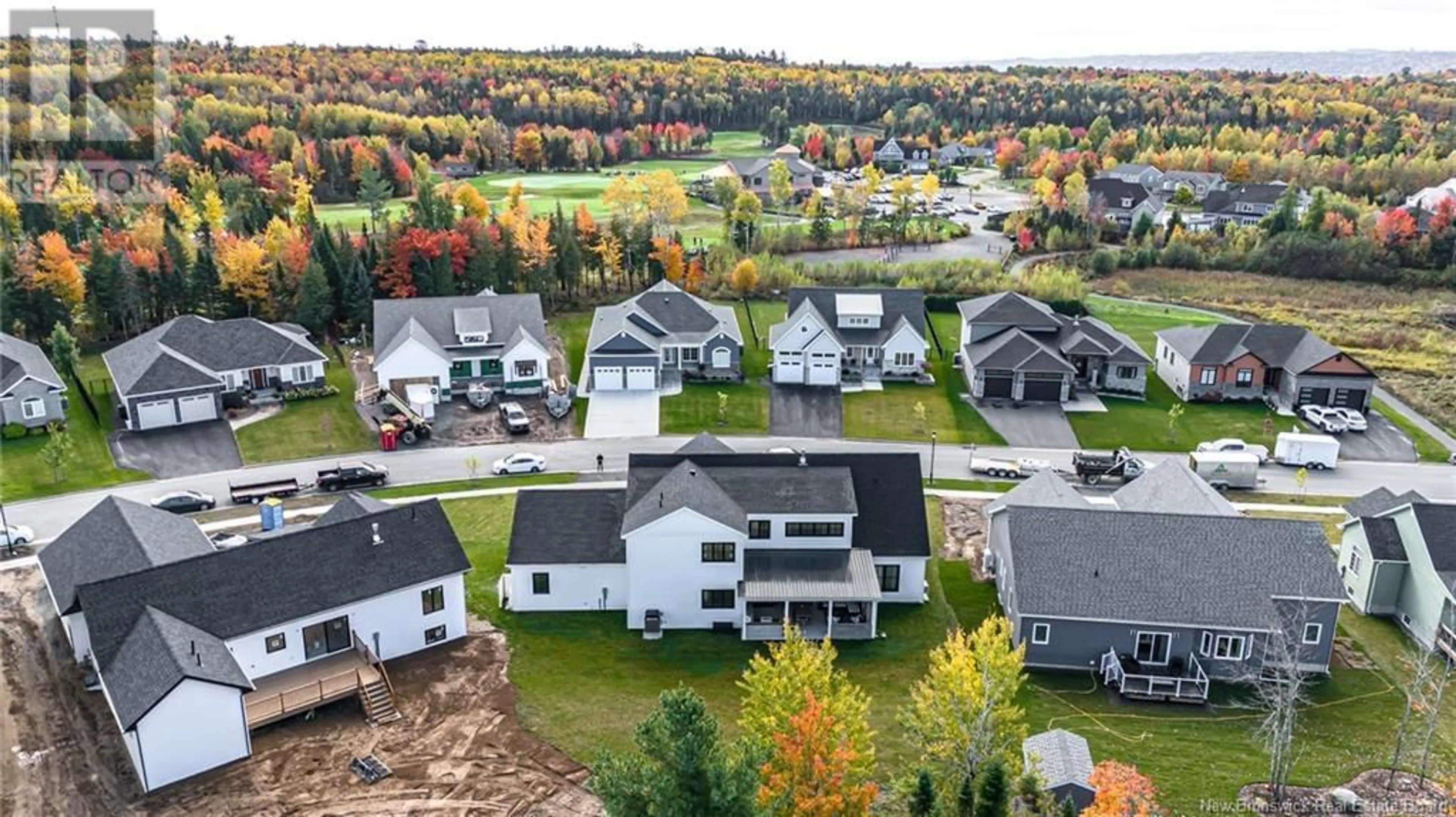 A pic from outside/outdoor area/front of a property/back of a property/a pic from drone, mountain view for 83 STONEHILL LANE, Fredericton New Brunswick E3G0E9