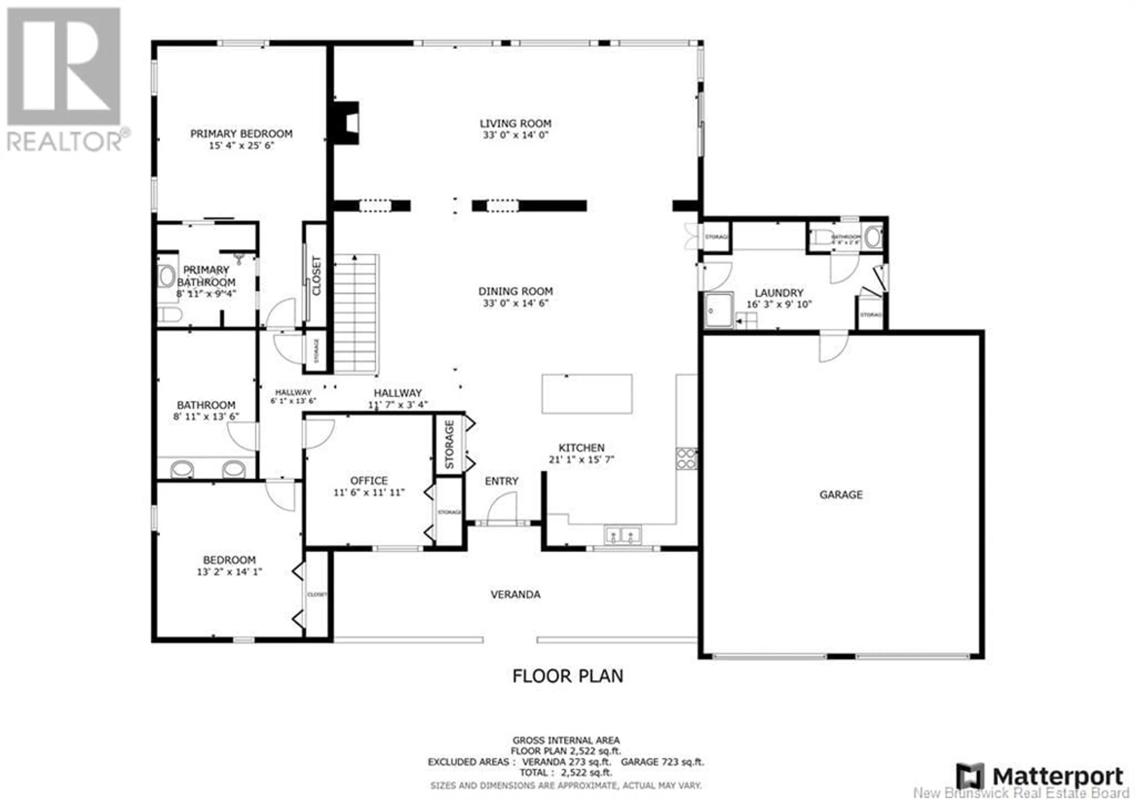 Floor plan for 22 LYNX LANE, Hanwell New Brunswick E3C1M9