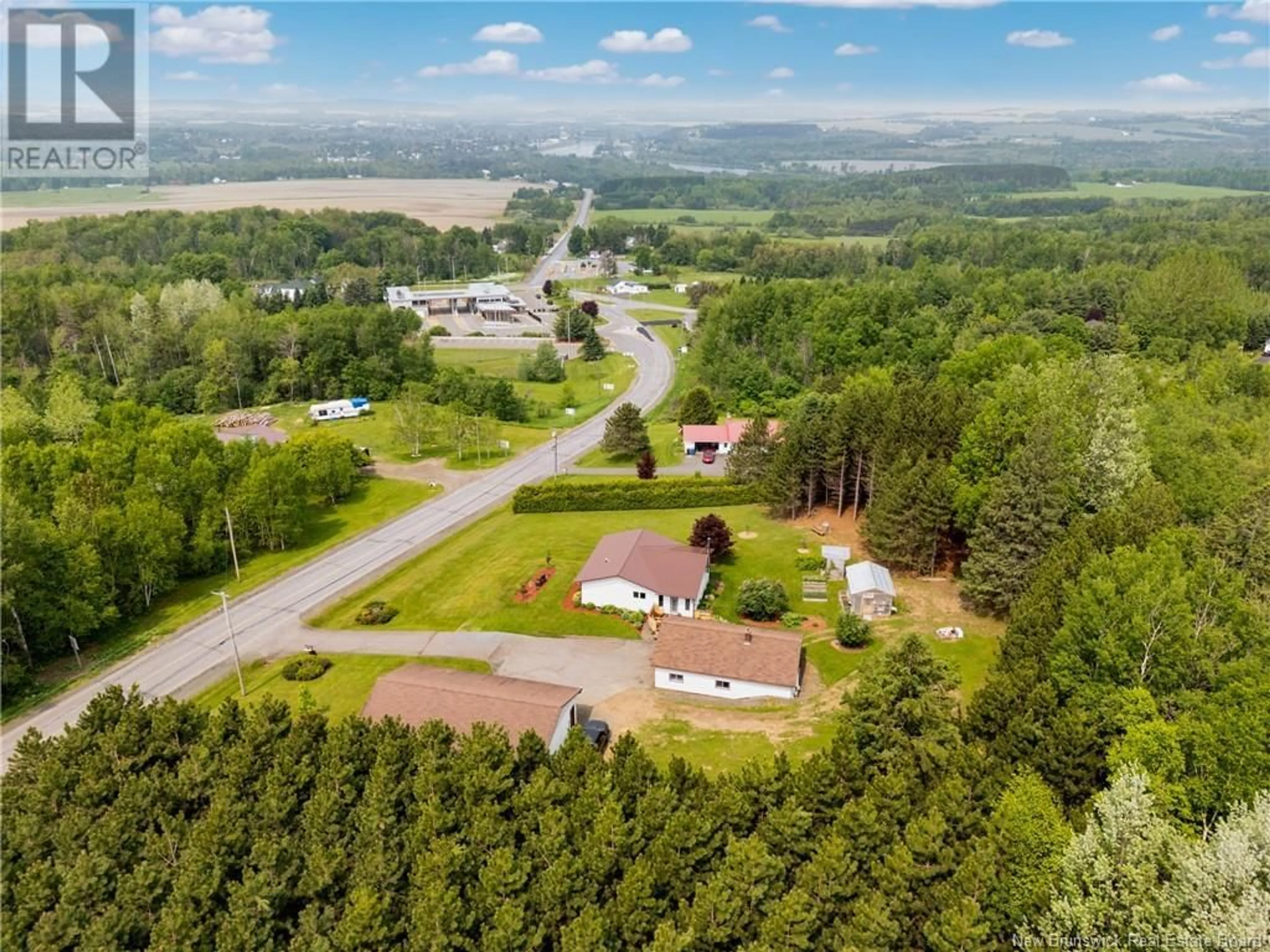 A pic from outside/outdoor area/front of a property/back of a property/a pic from drone, mountain view for 29 ROUTE 190, Carlingford New Brunswick E7H4K3