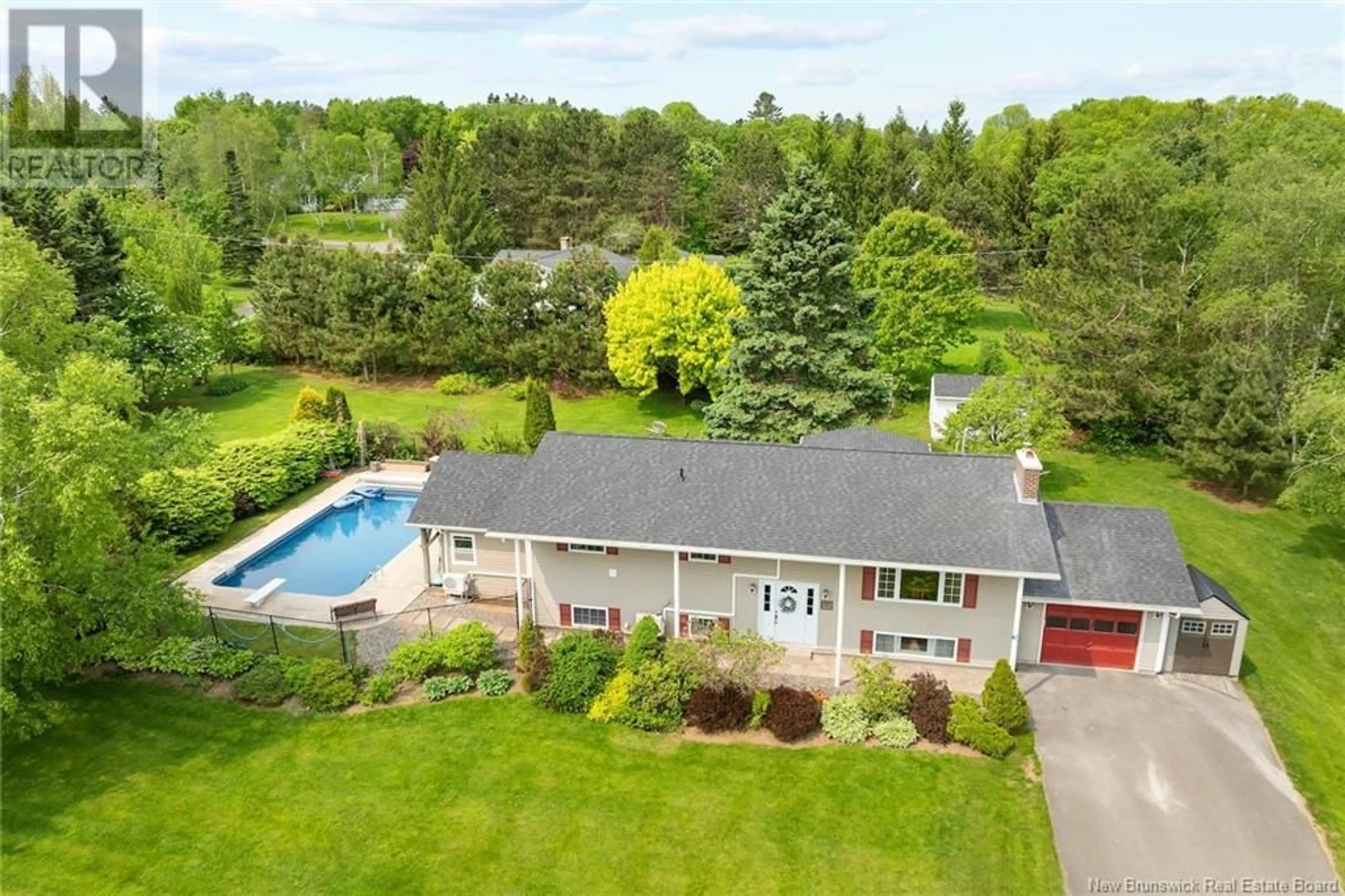A pic from outside/outdoor area/front of a property/back of a property/a pic from drone, water/lake/river/ocean view for 36 LEWIS DRIVE, Island View New Brunswick E3E1A1