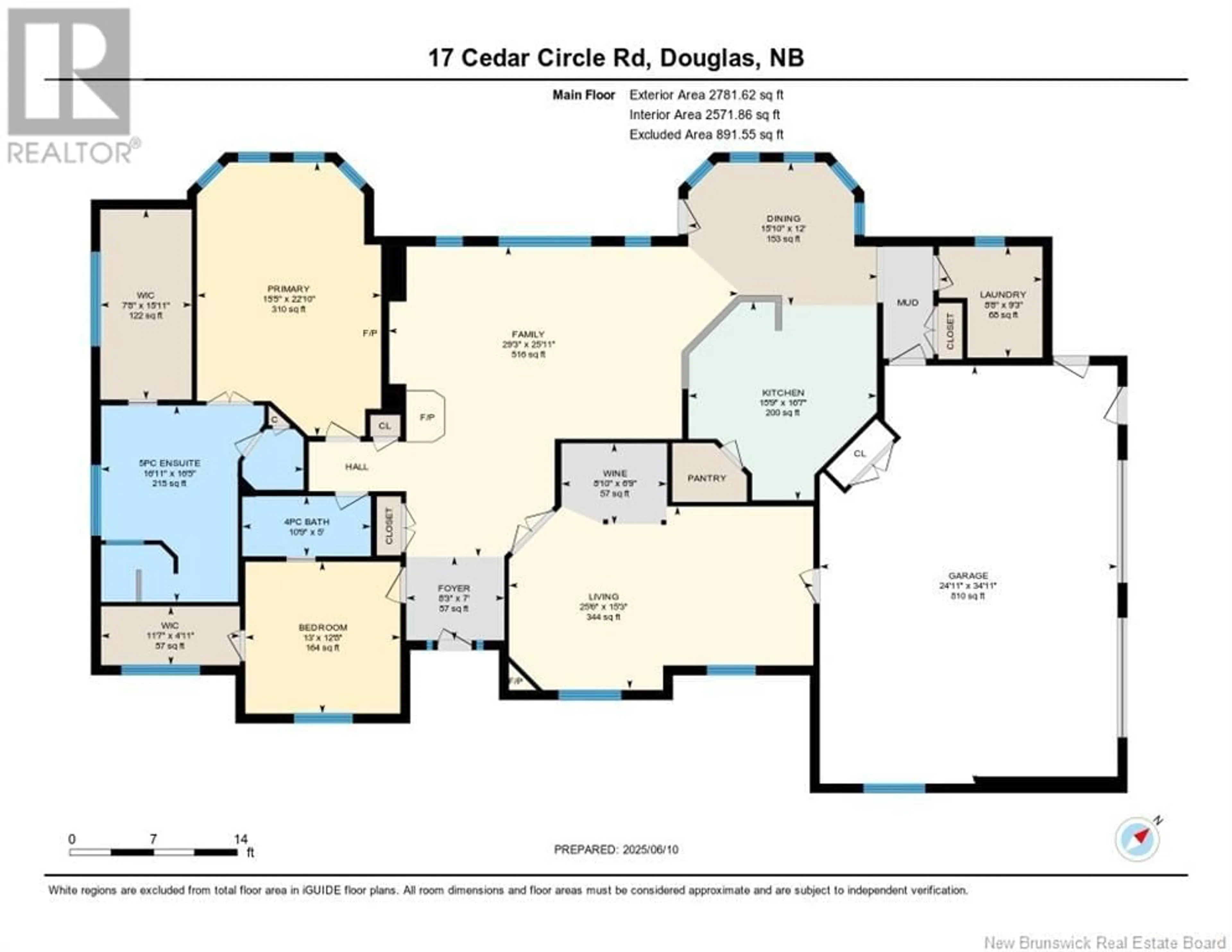 Floor plan for 17 CEDAR CIRCLE ROAD, Douglas New Brunswick E3G8B9