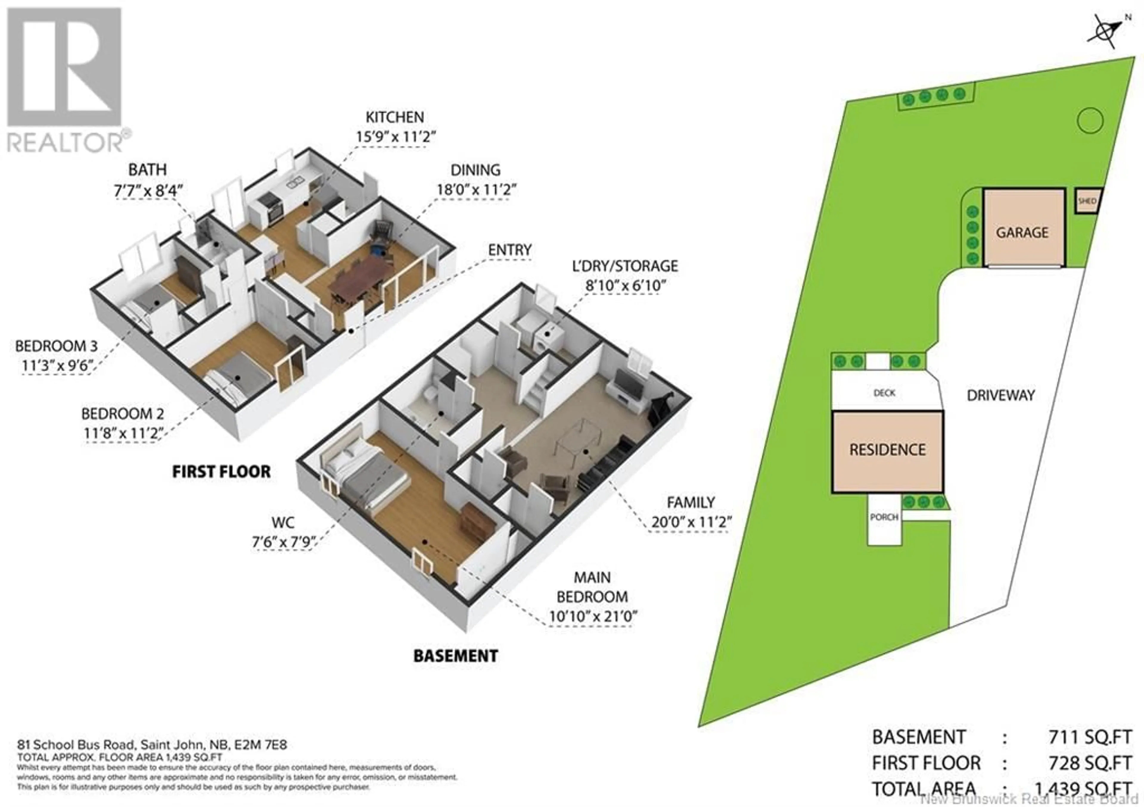 Floor plan for 81 SCHOOL BUS ROAD, Saint John New Brunswick E2M7E8