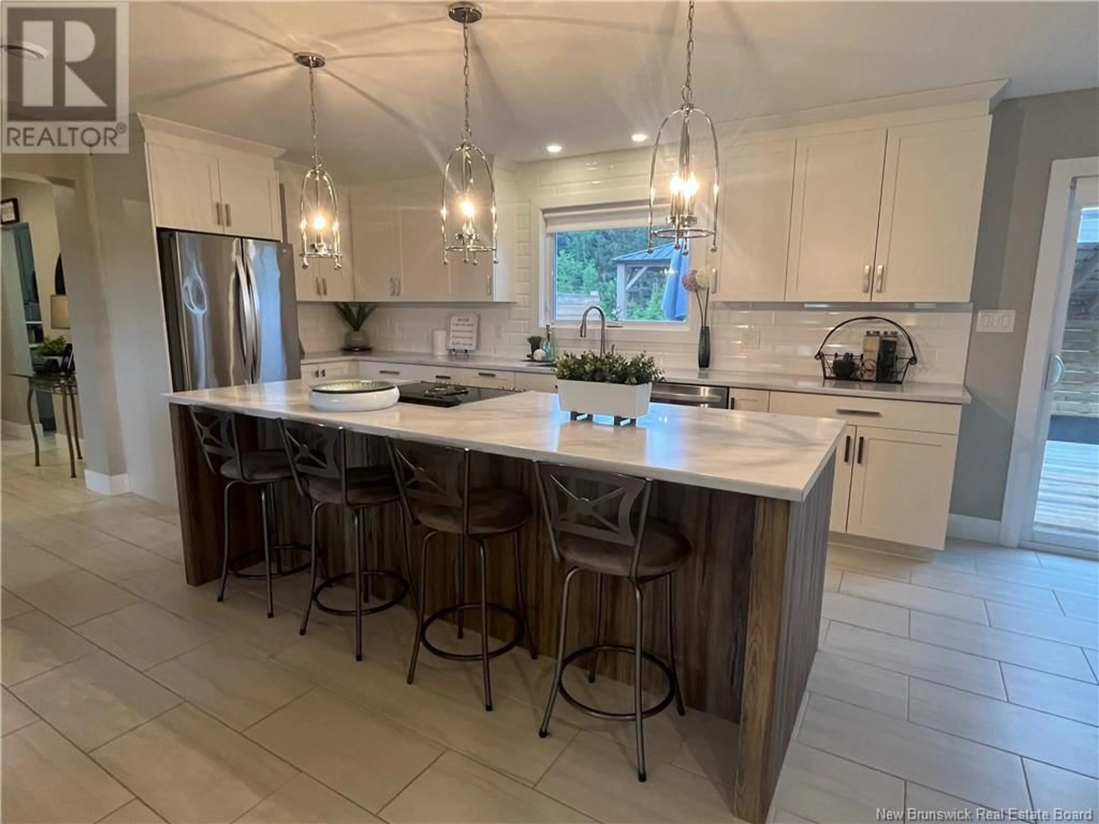 Open concept kitchen, ceramic/tile floor for 303 ISAIAH ROAD, Lutes Mountain New Brunswick E1G2Y2