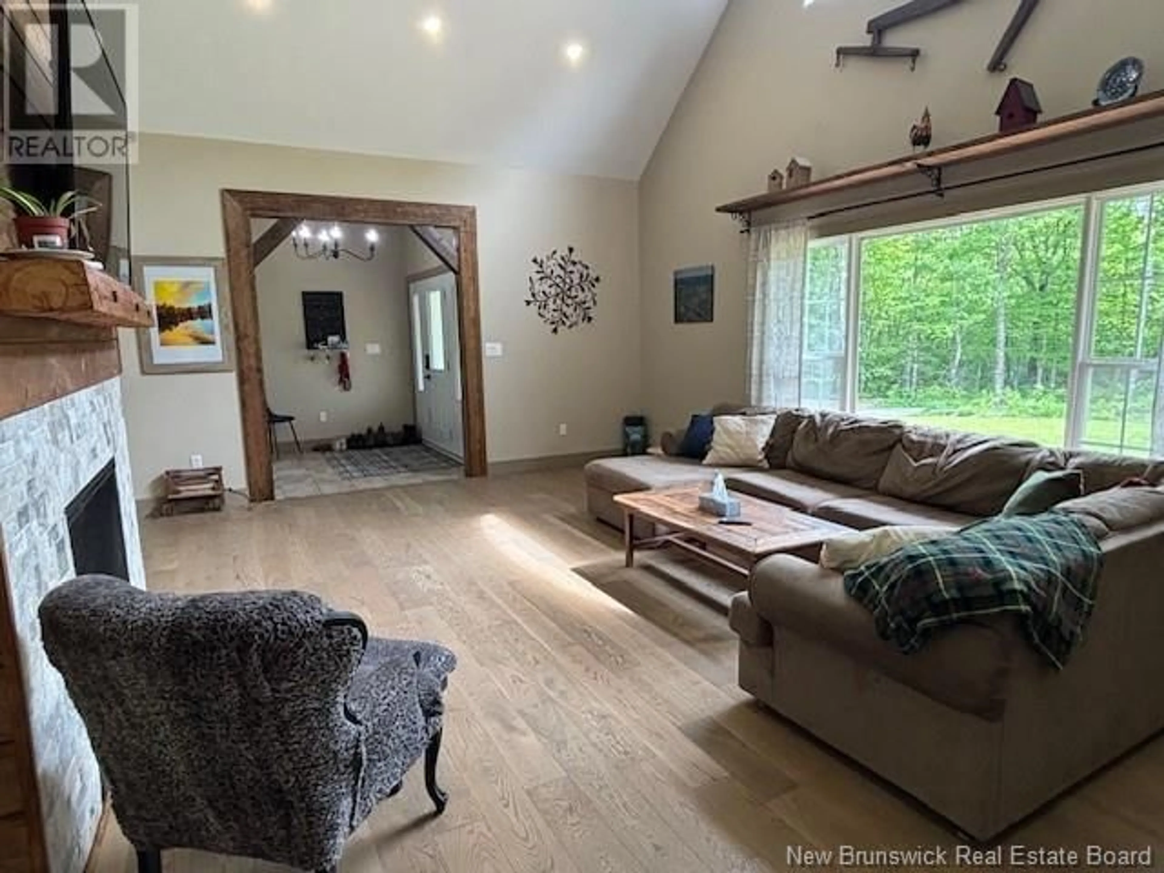 Living room with furniture, wood/laminate floor for 165 MCDOO ROAD, Springfield New Brunswick E5T2K4