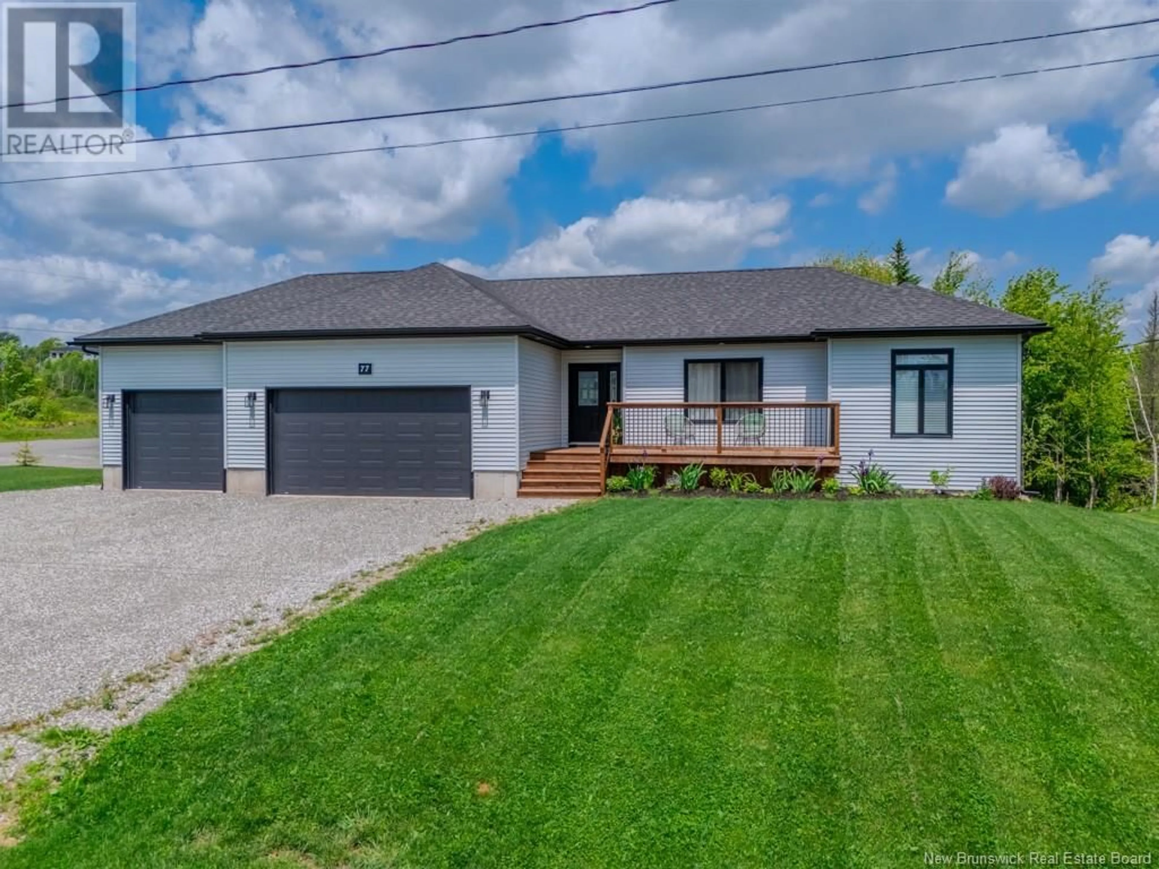 A pic from outside/outdoor area/front of a property/back of a property/a pic from drone, street for 77 MEADOWLARK DRIVE, Quispamsis New Brunswick E2E0T6