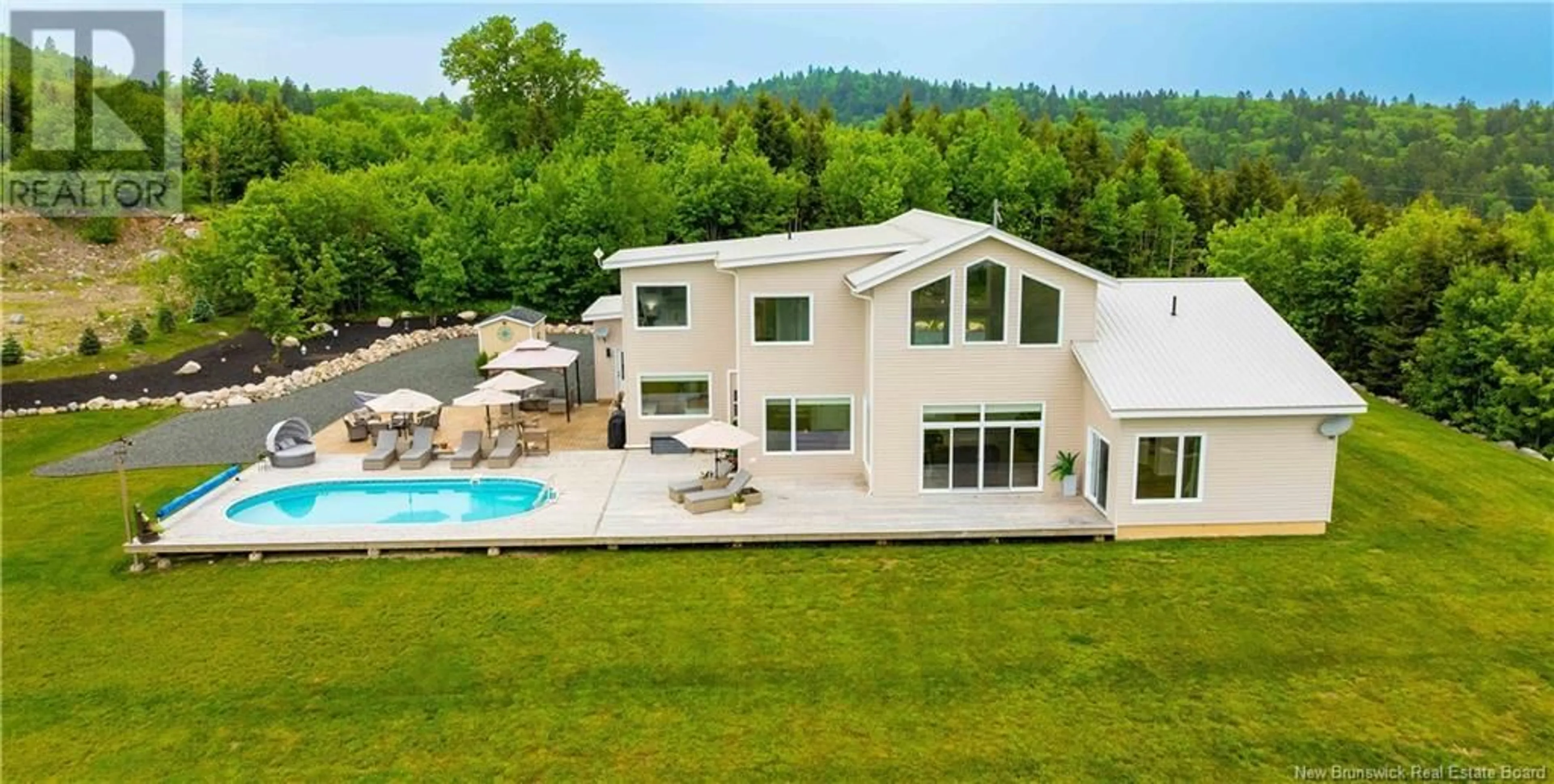 A pic from outside/outdoor area/front of a property/back of a property/a pic from drone, mountain view for 135 - 1191 ROUTE 785, Utopia New Brunswick E5C2L3