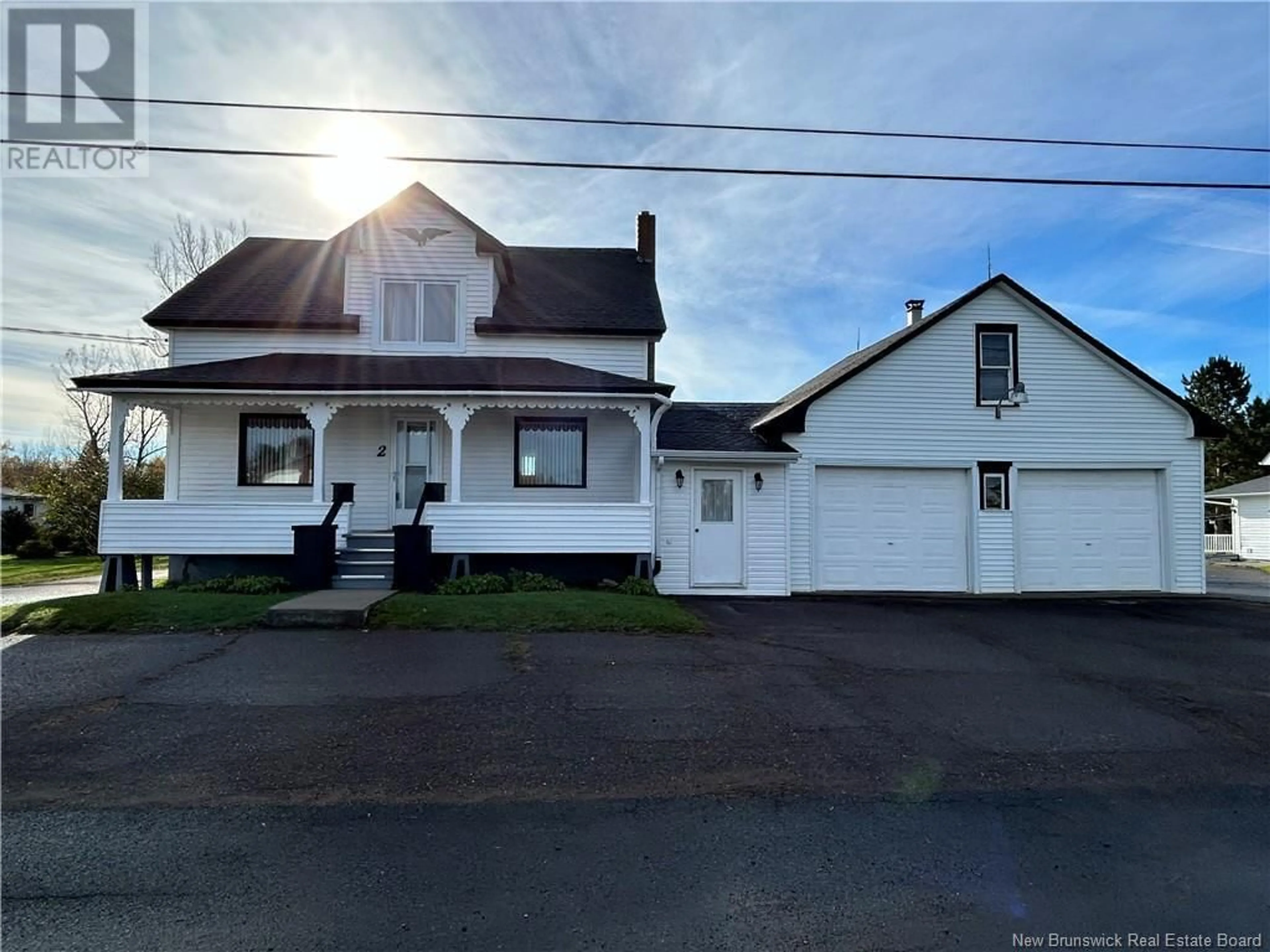 A pic from outside/outdoor area/front of a property/back of a property/a pic from drone, street for 2 DES ANCÊTRES, Saint-Simon New Brunswick E8P1Y5