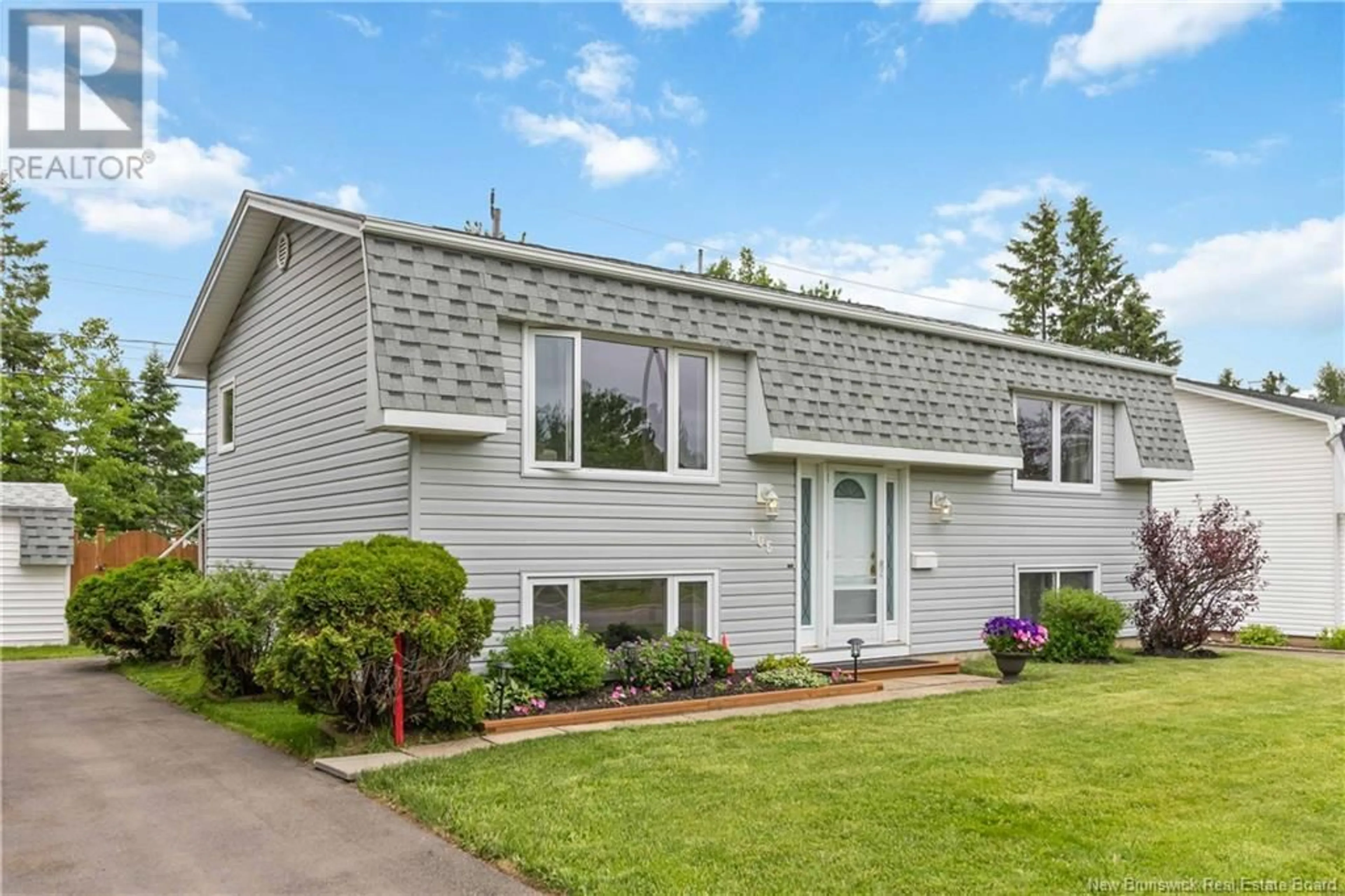 Home with vinyl exterior material, street for 106 KNOX DRIVE, Moncton New Brunswick E1G1L8