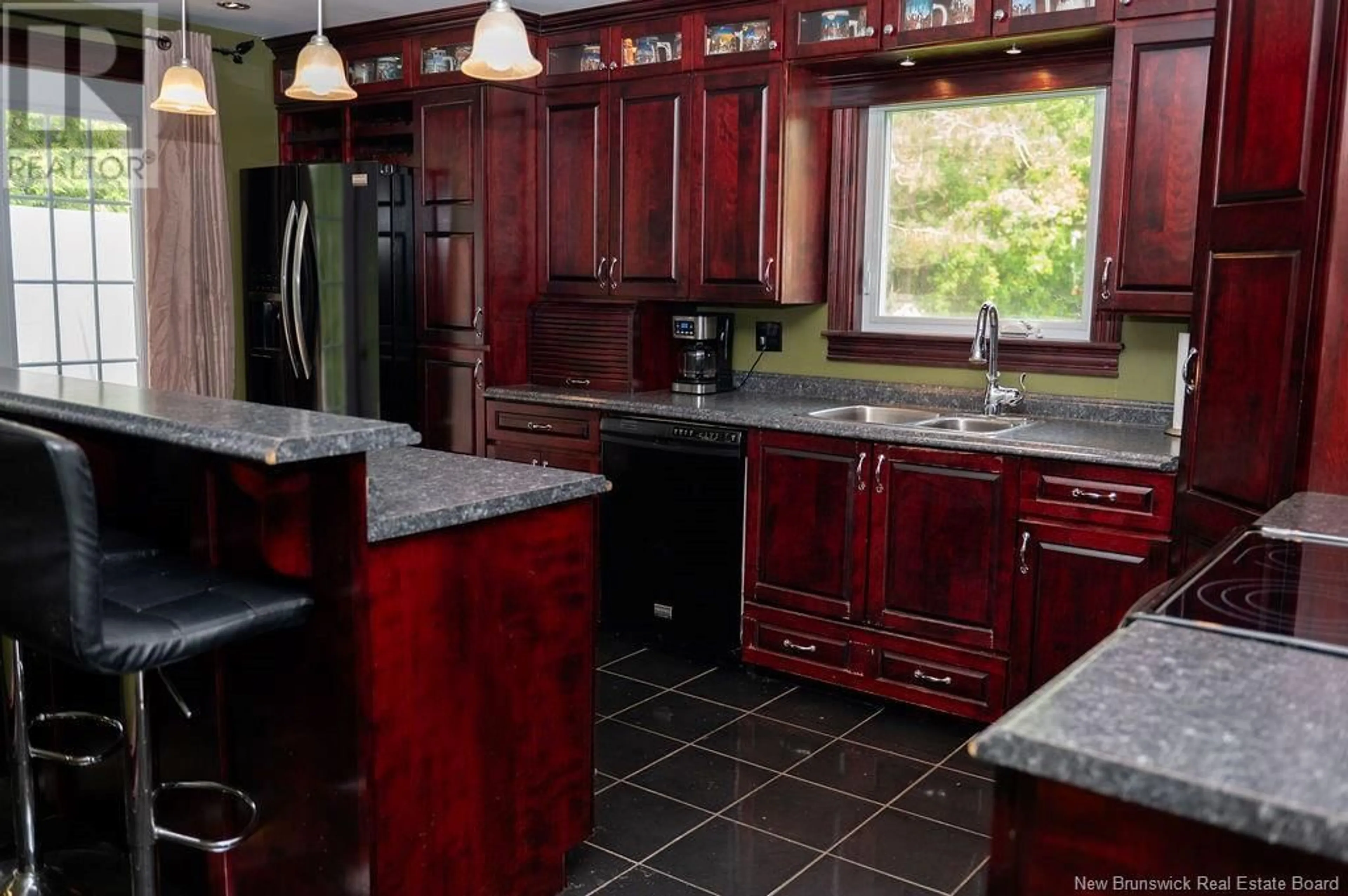 Open concept kitchen, ceramic/tile floor for 31 CROCKETT STREET, Florenceville-Bristol New Brunswick E7L1Z8