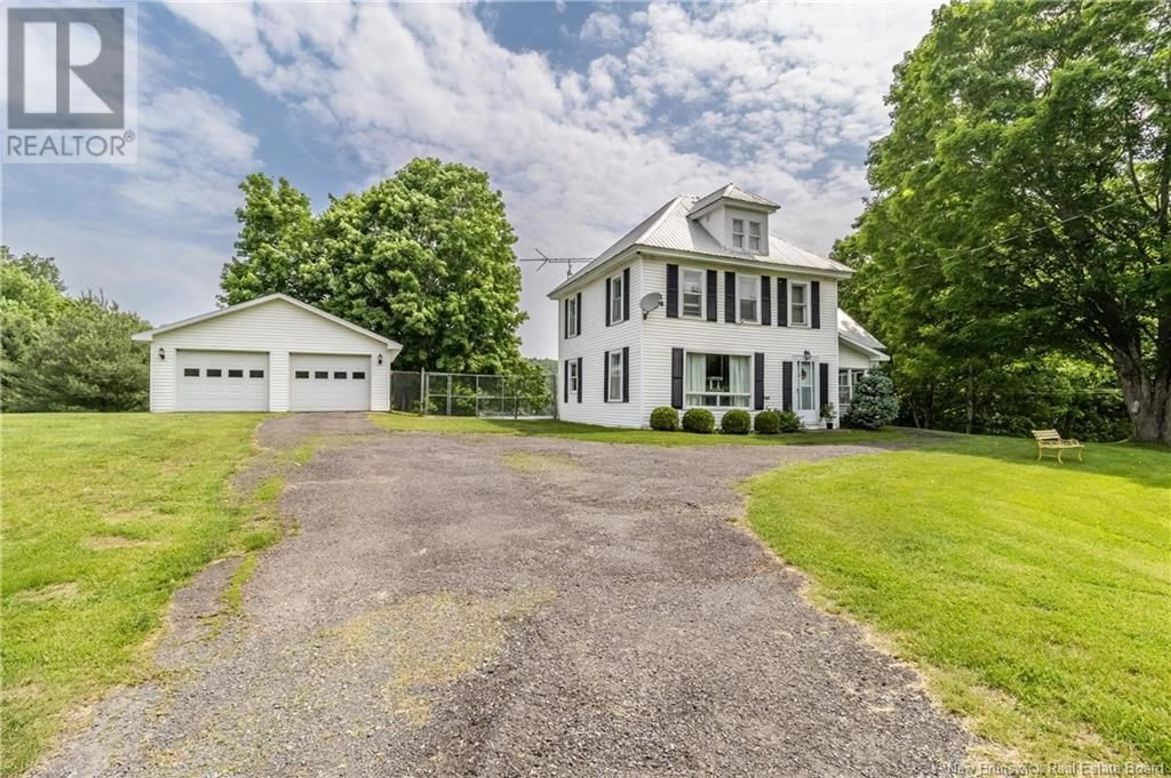 A pic from outside/outdoor area/front of a property/back of a property/a pic from drone, street for 763 ROUTE 165, Riceville New Brunswick E7N2Y9
