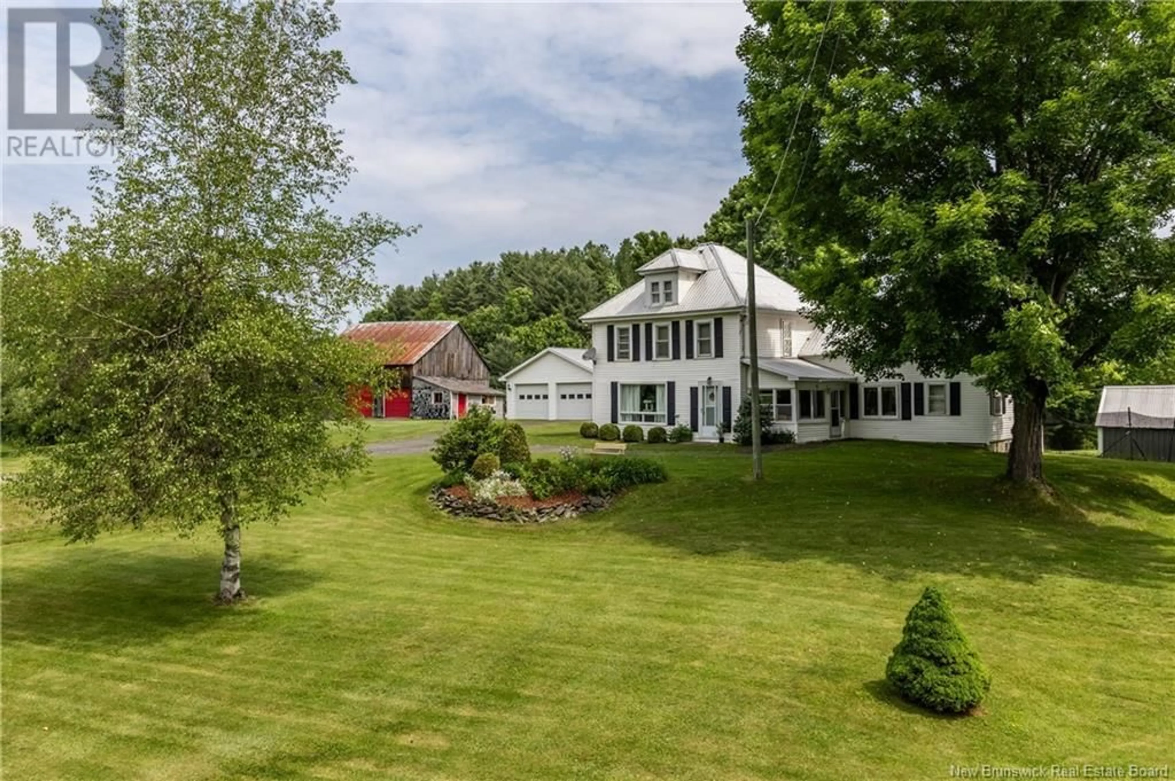 A pic from outside/outdoor area/front of a property/back of a property/a pic from drone, unknown for 763 ROUTE 165, Riceville New Brunswick E7N2Y9