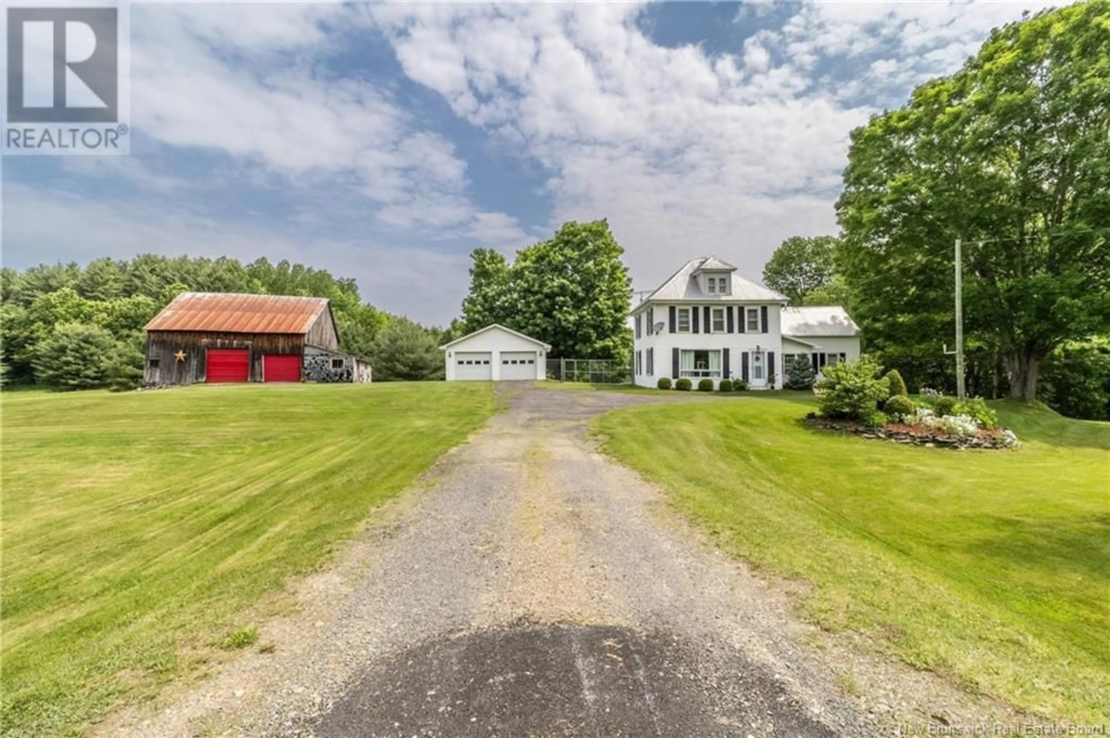 A pic from outside/outdoor area/front of a property/back of a property/a pic from drone, street for 763 ROUTE 165, Riceville New Brunswick E7N2Y9