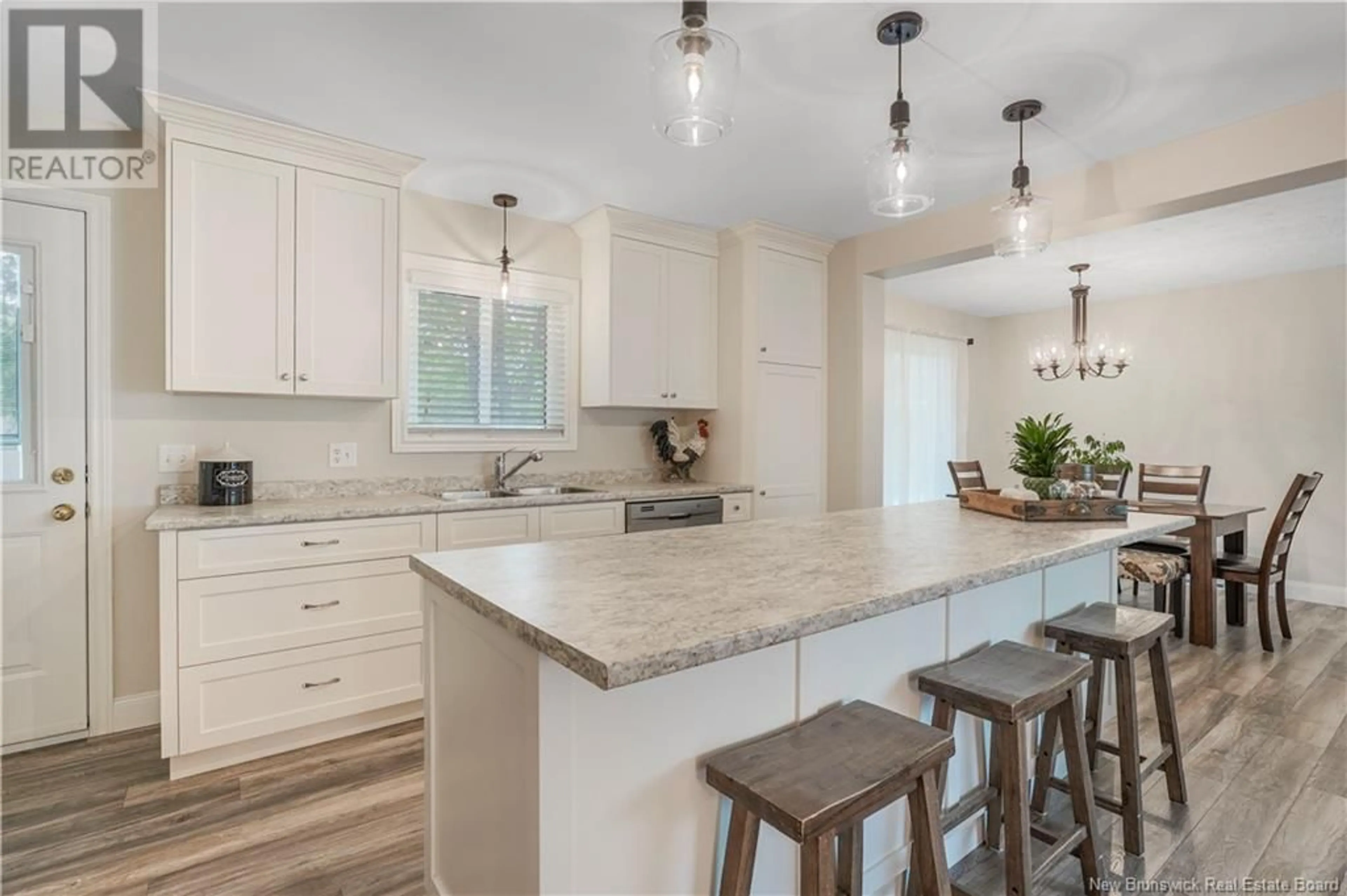 Open concept kitchen, ceramic/tile floor for 15 SINCLAIR LANE, New Maryland New Brunswick E3C1J2