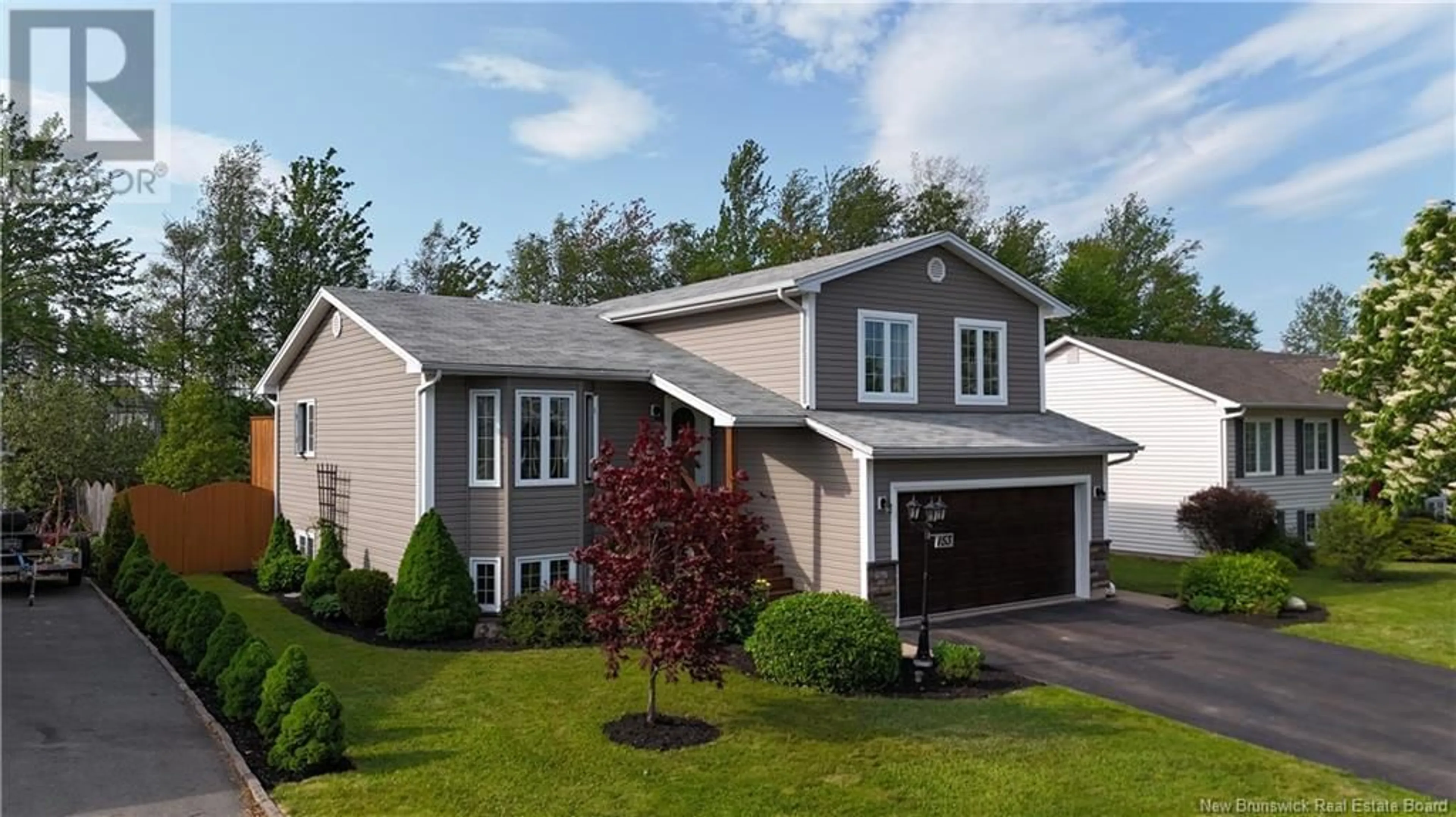 Home with vinyl exterior material, street for 153 ELMHURST ROAD, Moncton New Brunswick E1C9V4
