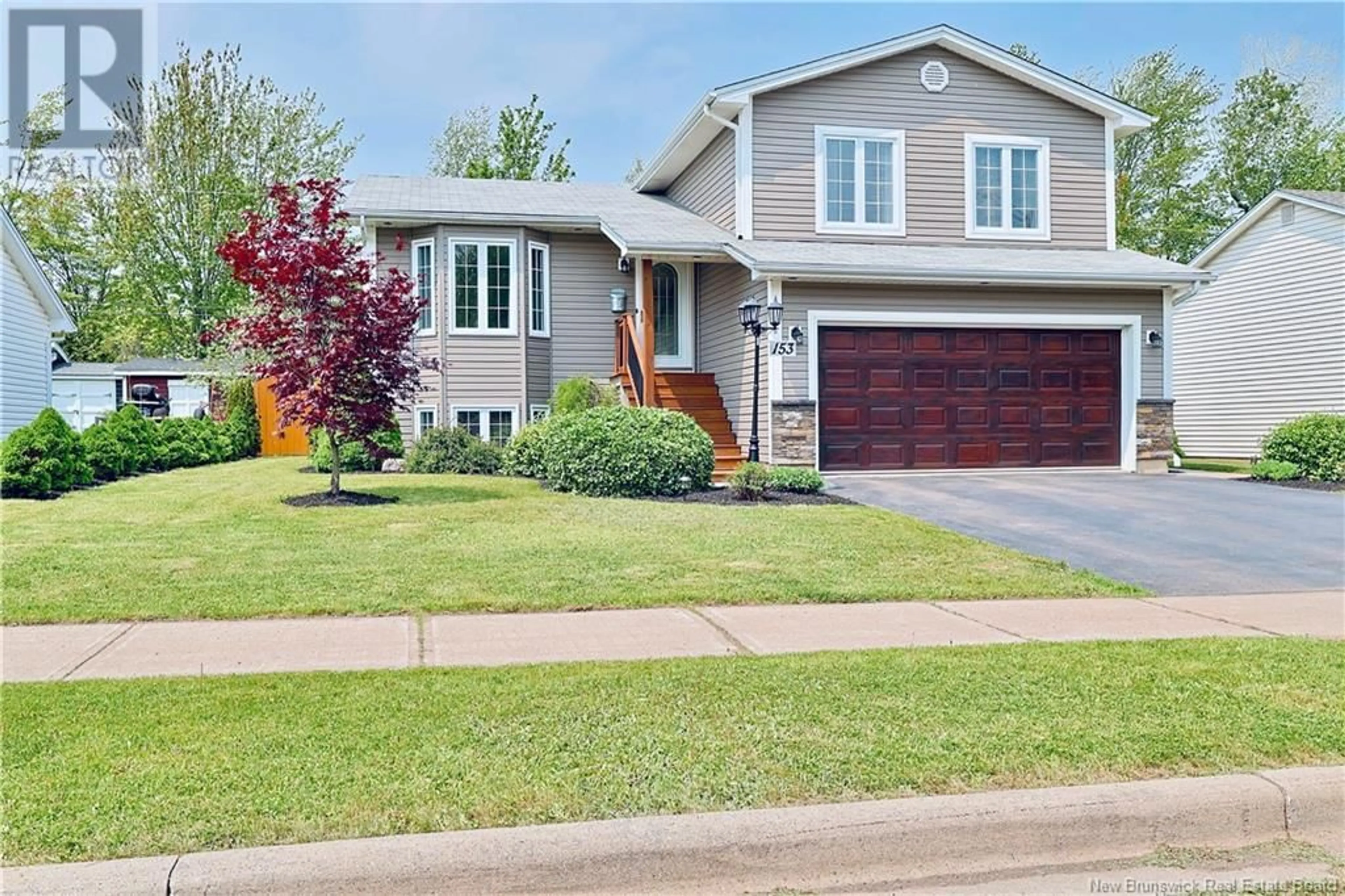 Home with vinyl exterior material, street for 153 ELMHURST ROAD, Moncton New Brunswick E1C9V4