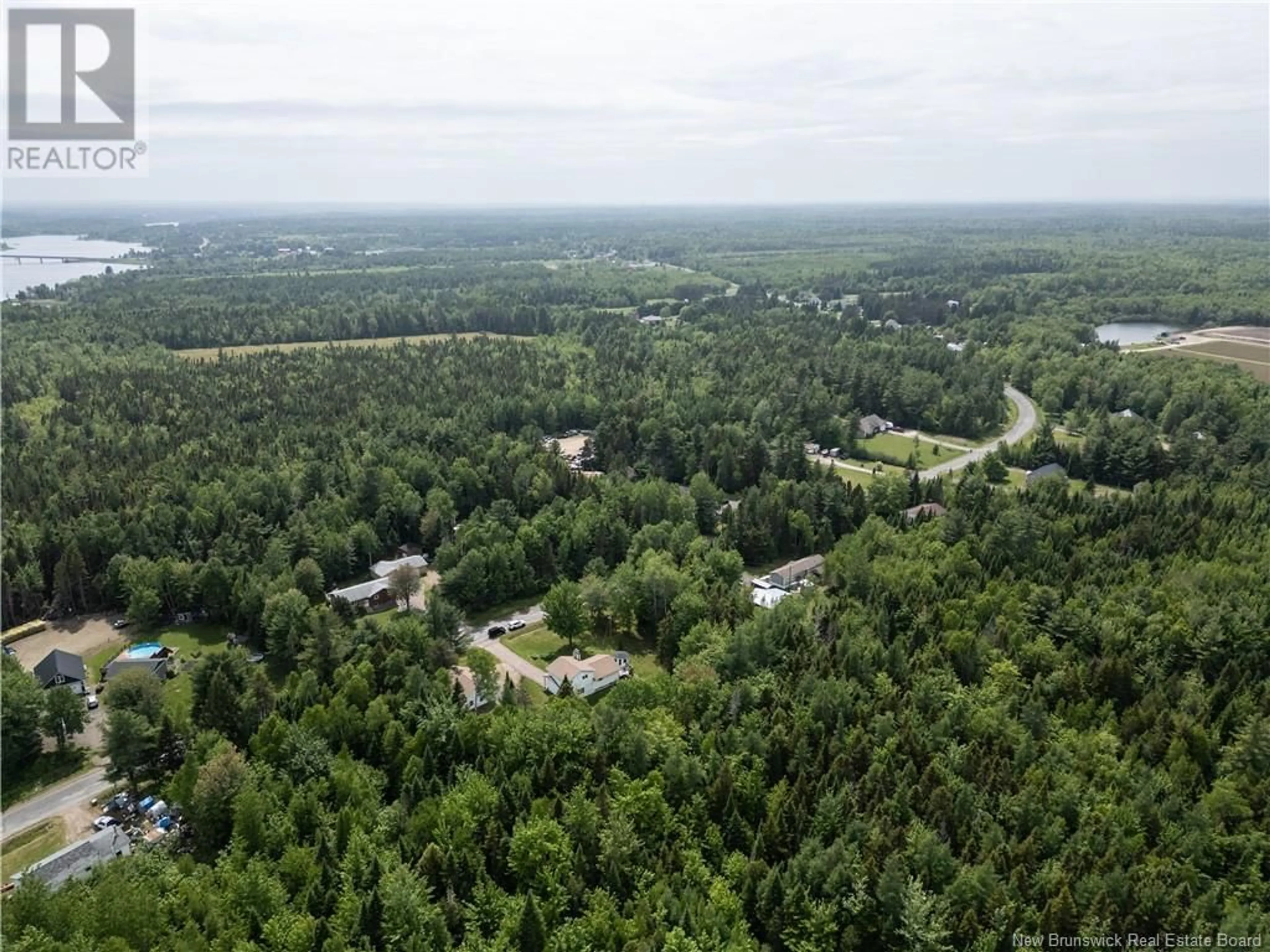 A pic from outside/outdoor area/front of a property/back of a property/a pic from drone, forest/trees view for 419 SAINT-OLIVIER, Saint-Louis New Brunswick E4X1Z5