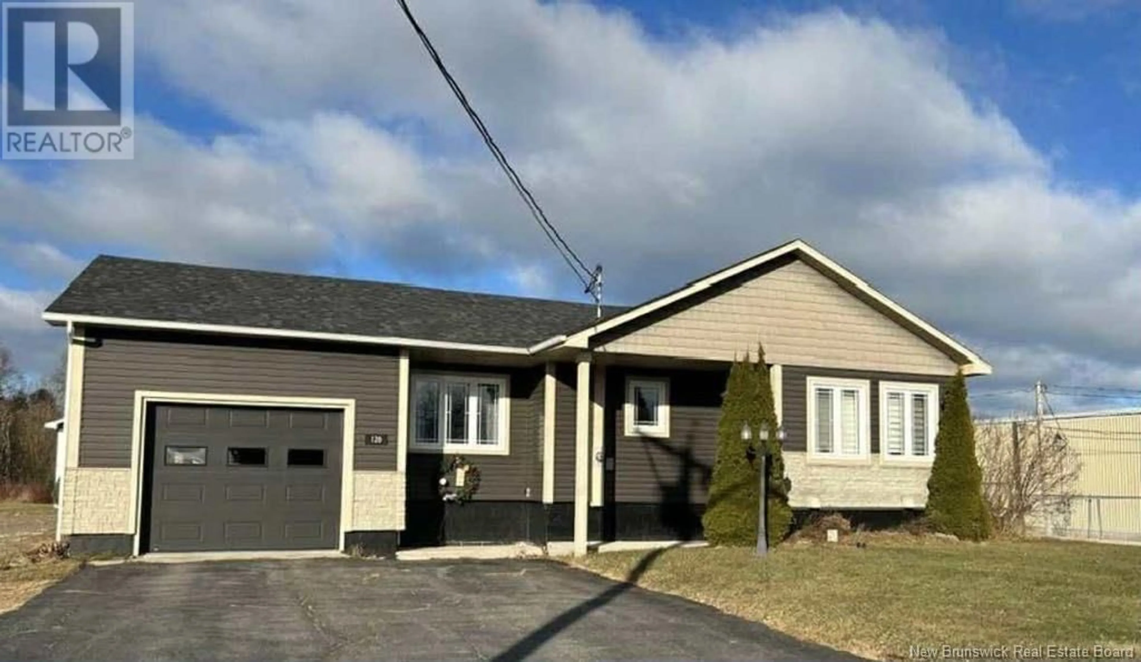 Home with vinyl exterior material, street for 120 LAPLANTE O. ROUTE, Petit-Rocher New Brunswick E8J1T1