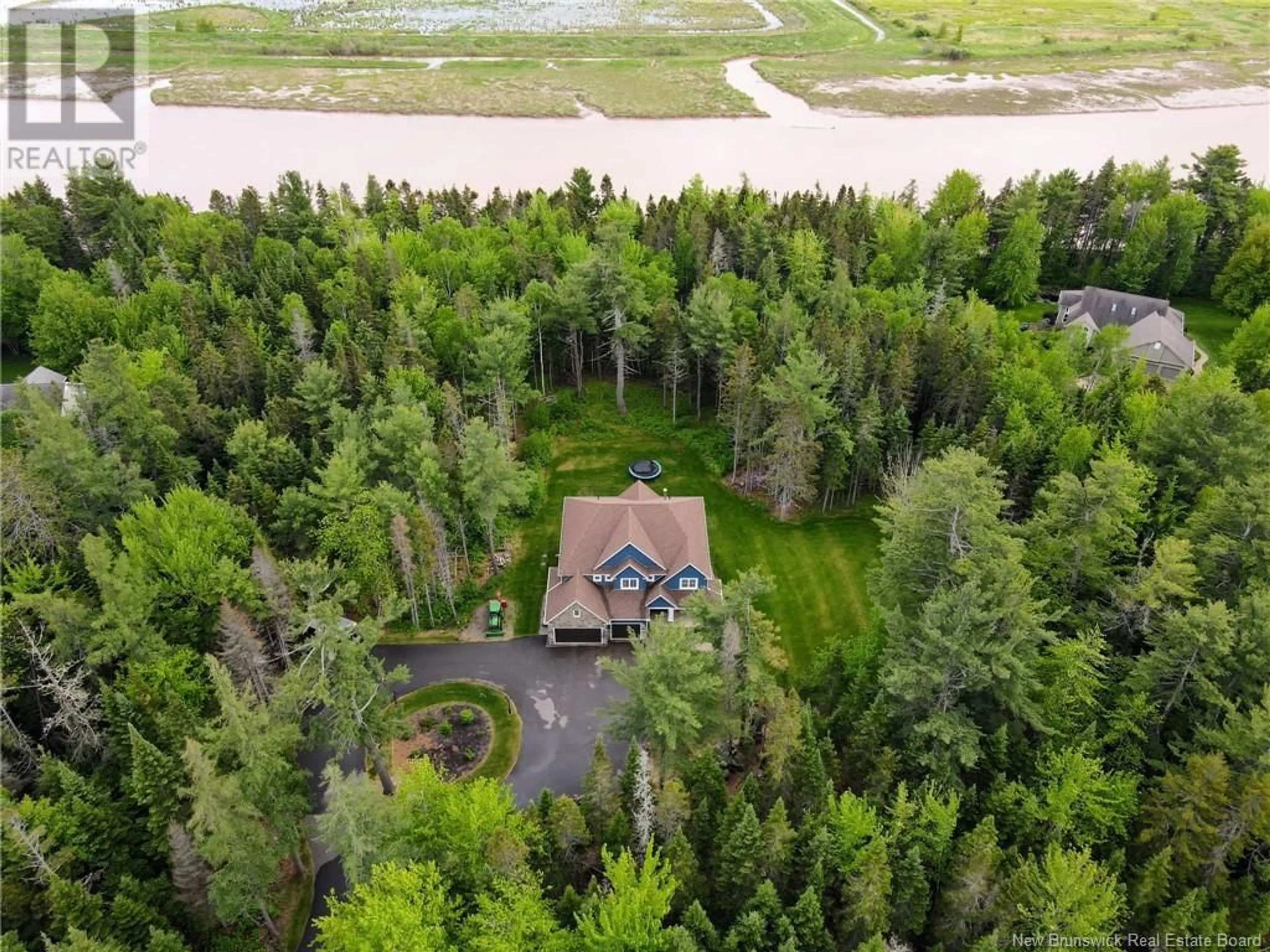 A pic from outside/outdoor area/front of a property/back of a property/a pic from drone, water/lake/river/ocean view for 78 OLD FOREST ROAD, Allison New Brunswick E1G4V1