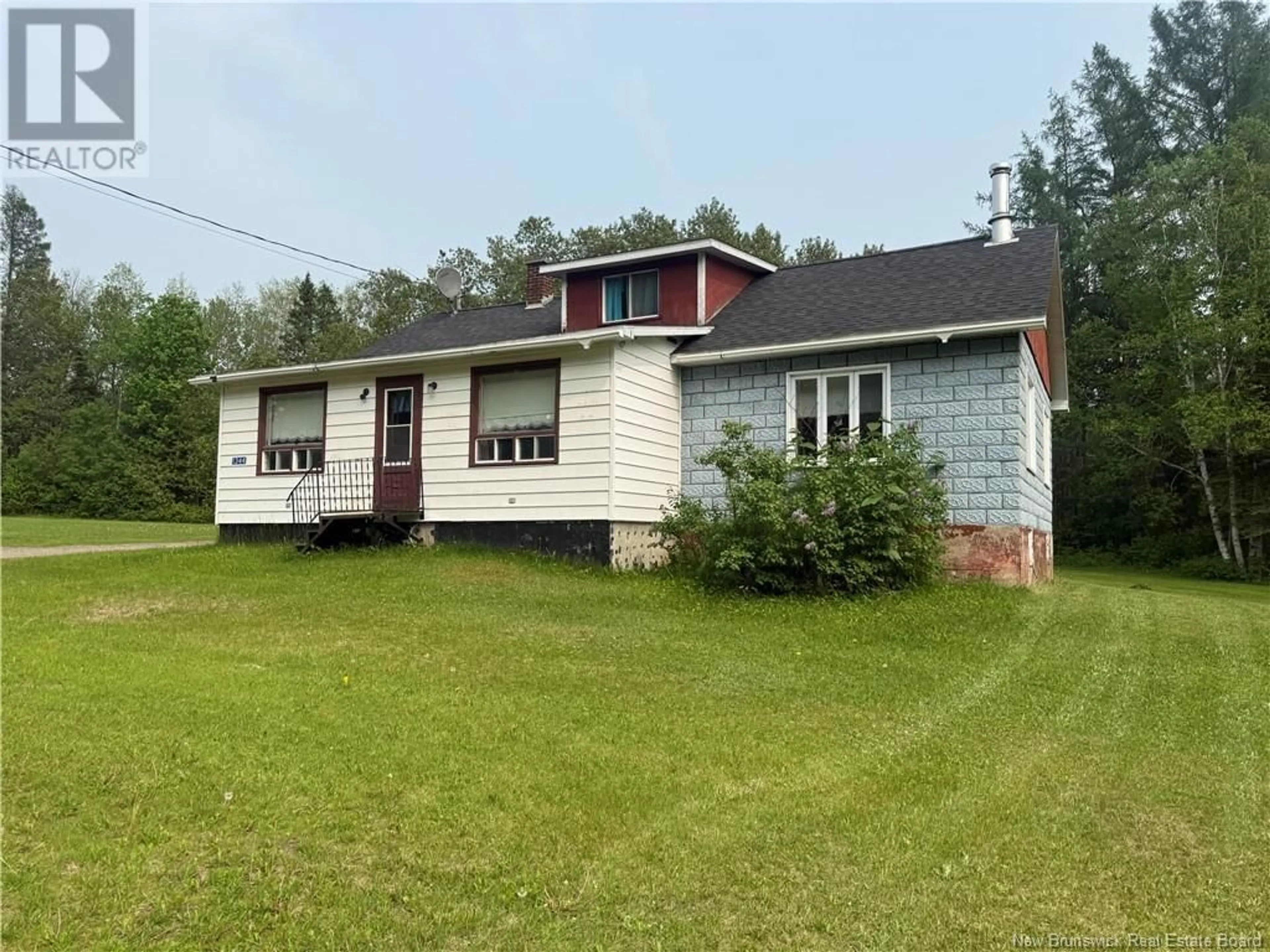 A pic from outside/outdoor area/front of a property/back of a property/a pic from drone, building for 1344 BACK LAKE ROAD, New Denmark New Brunswick E7G4C8