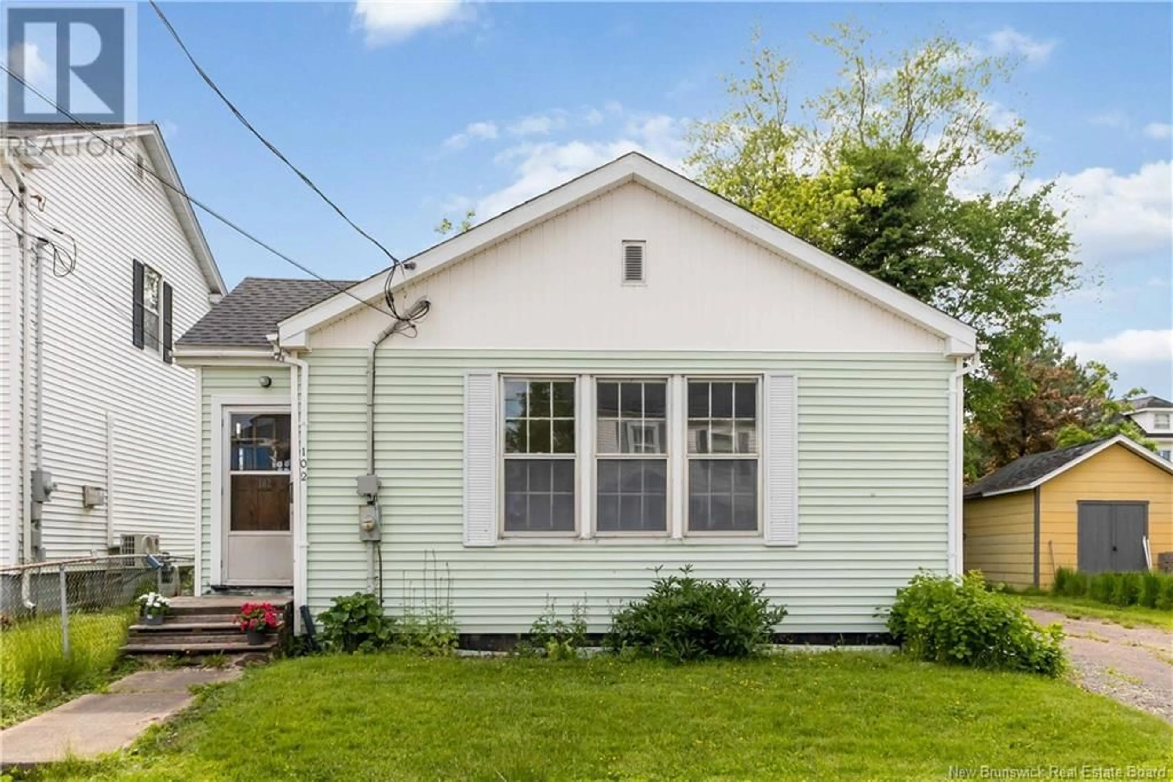 Home with vinyl exterior material, street for 102 MAPLE STREET, Moncton New Brunswick E1C6A3