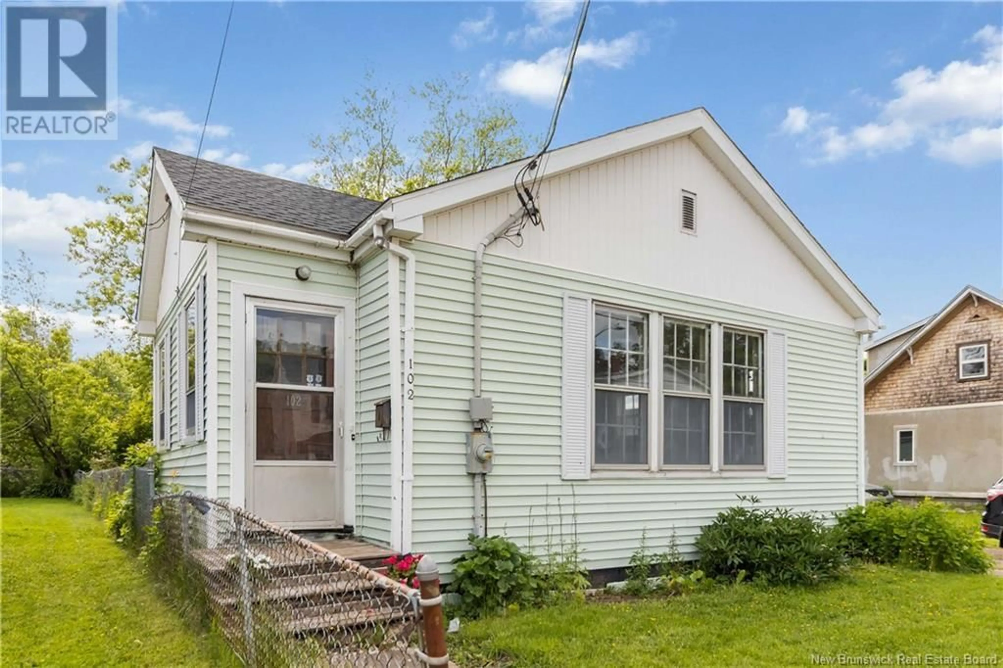 Home with vinyl exterior material, street for 102 MAPLE STREET, Moncton New Brunswick E1C6A3