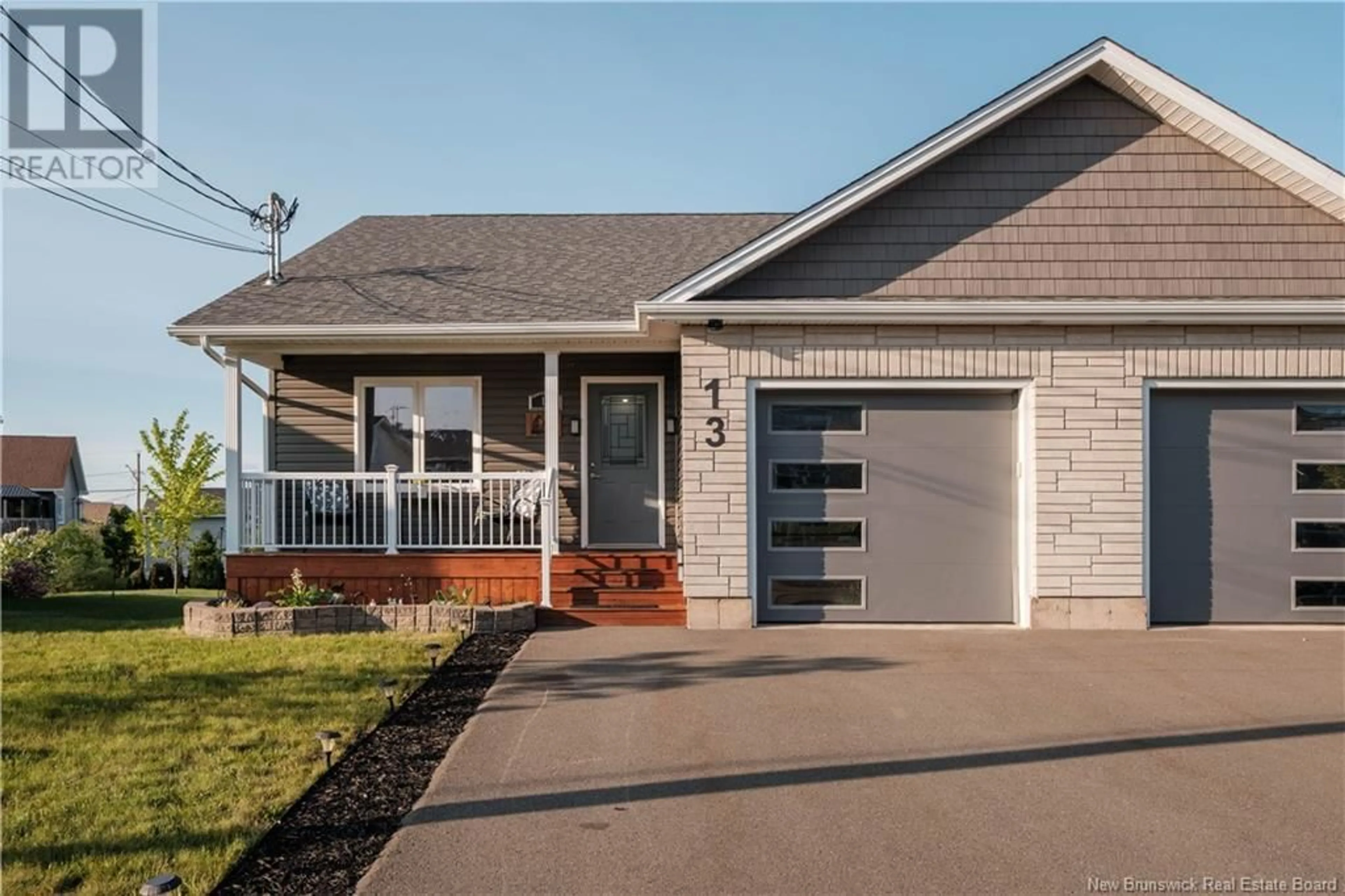 Home with vinyl exterior material, street for 13 SATLEVILLE CRESCENT, Riverview New Brunswick E1B0V5