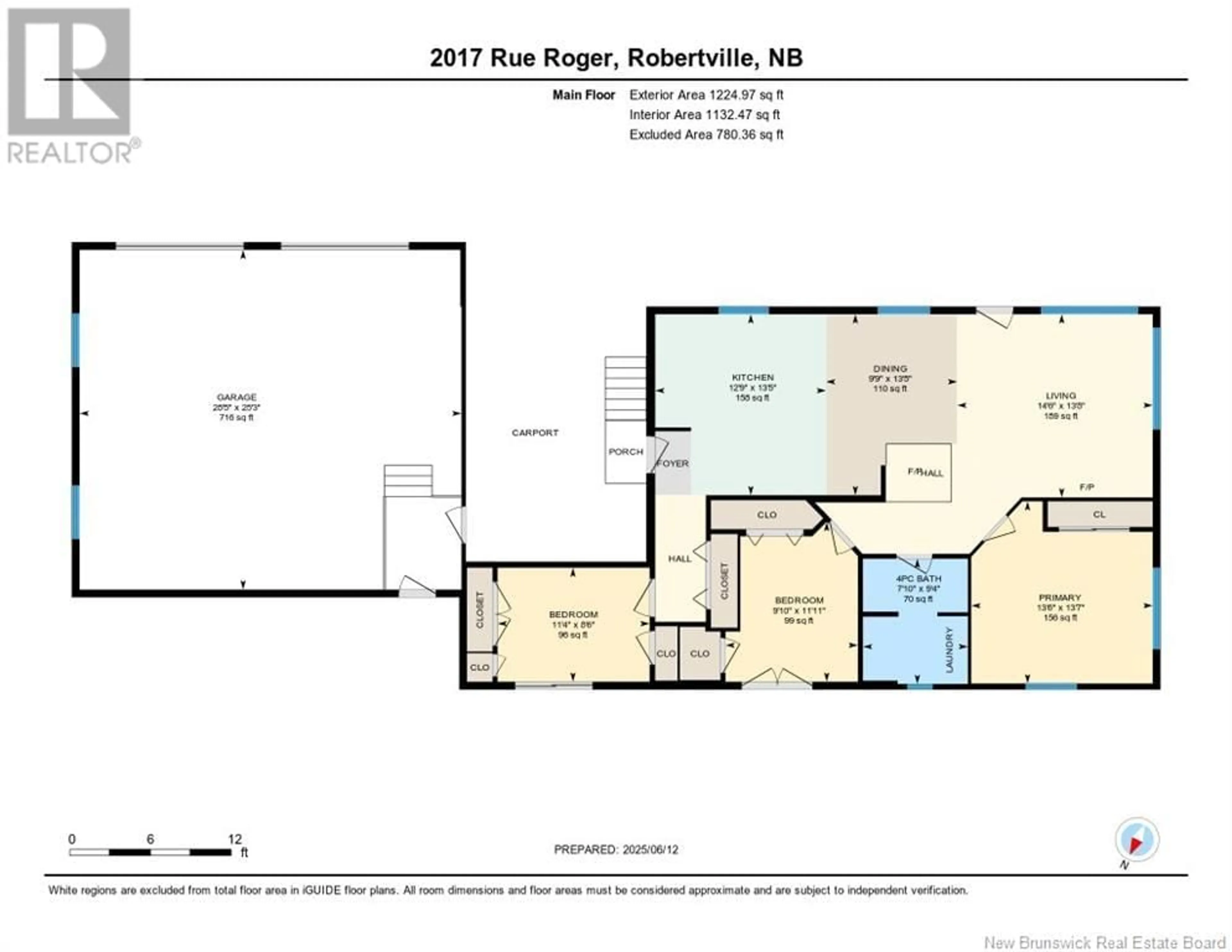 Floor plan for 2017 RUE ROGER, Robertville New Brunswick E8K2R7