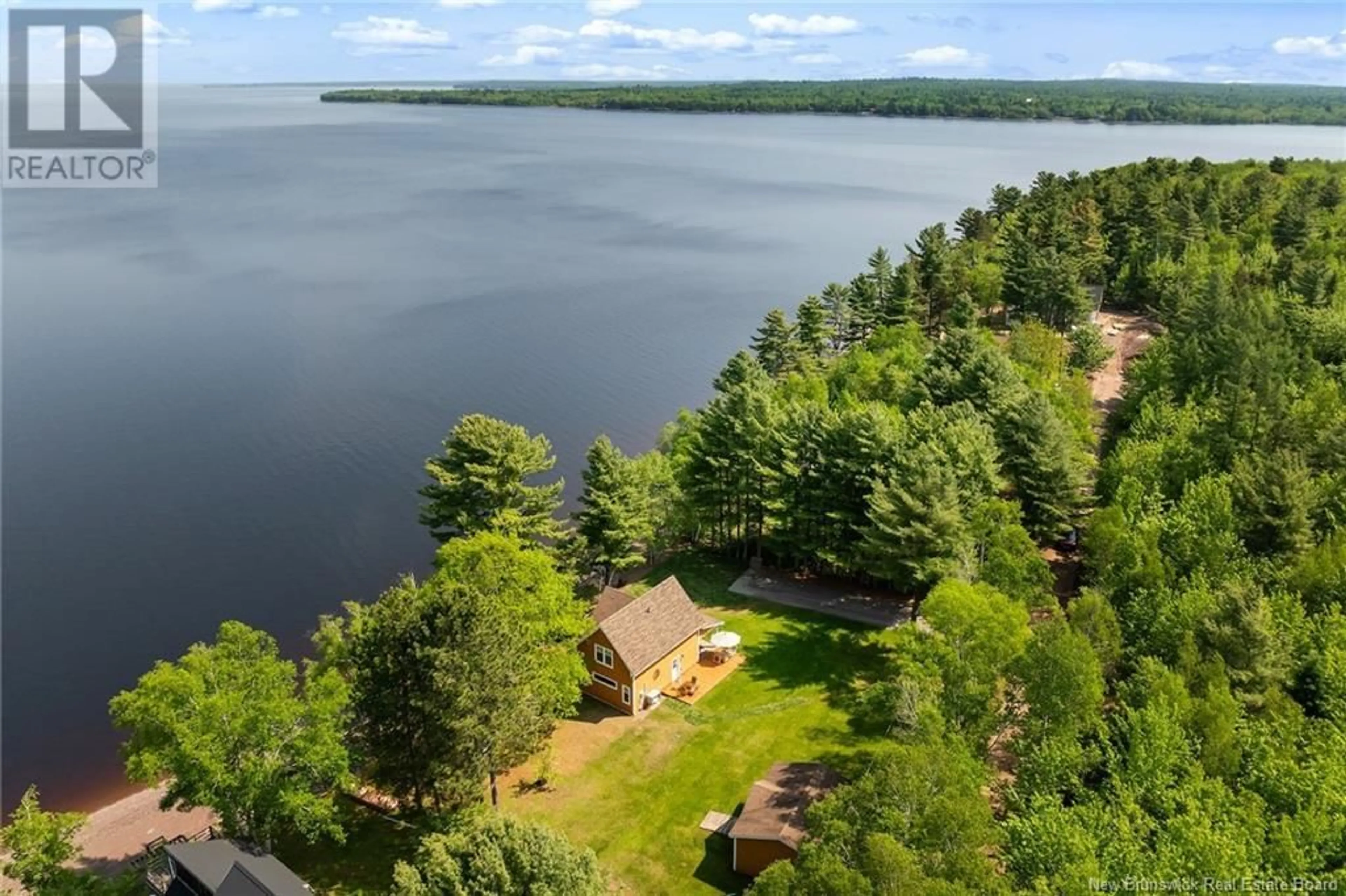 A pic from outside/outdoor area/front of a property/back of a property/a pic from drone, water/lake/river/ocean view for 99 SPRINGER SHORE ROAD, Whites Cove New Brunswick E4C3V6