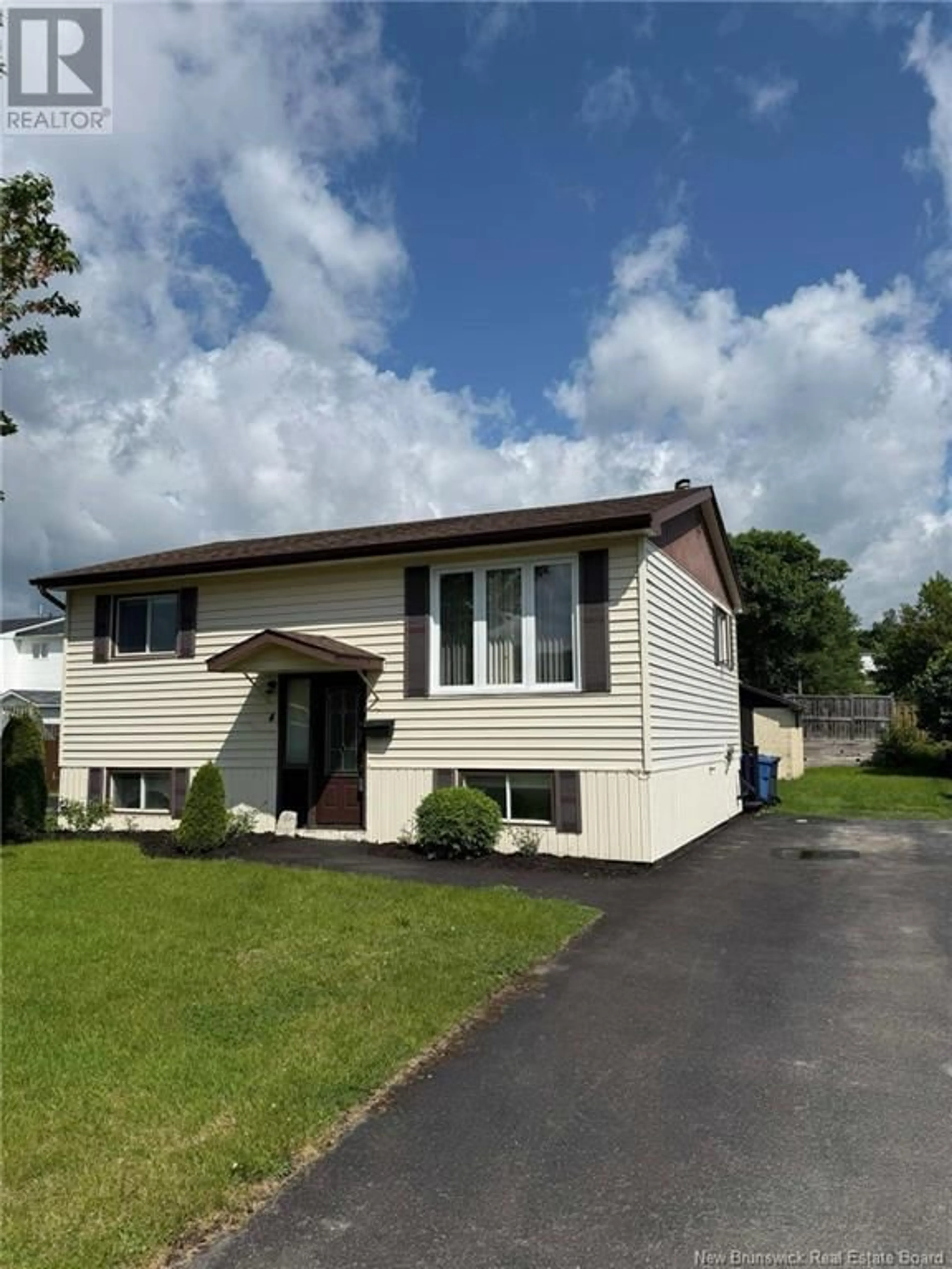 Home with vinyl exterior material, street for 4 ESQUADICH CIRCLE, Campbellton New Brunswick E3N2E6