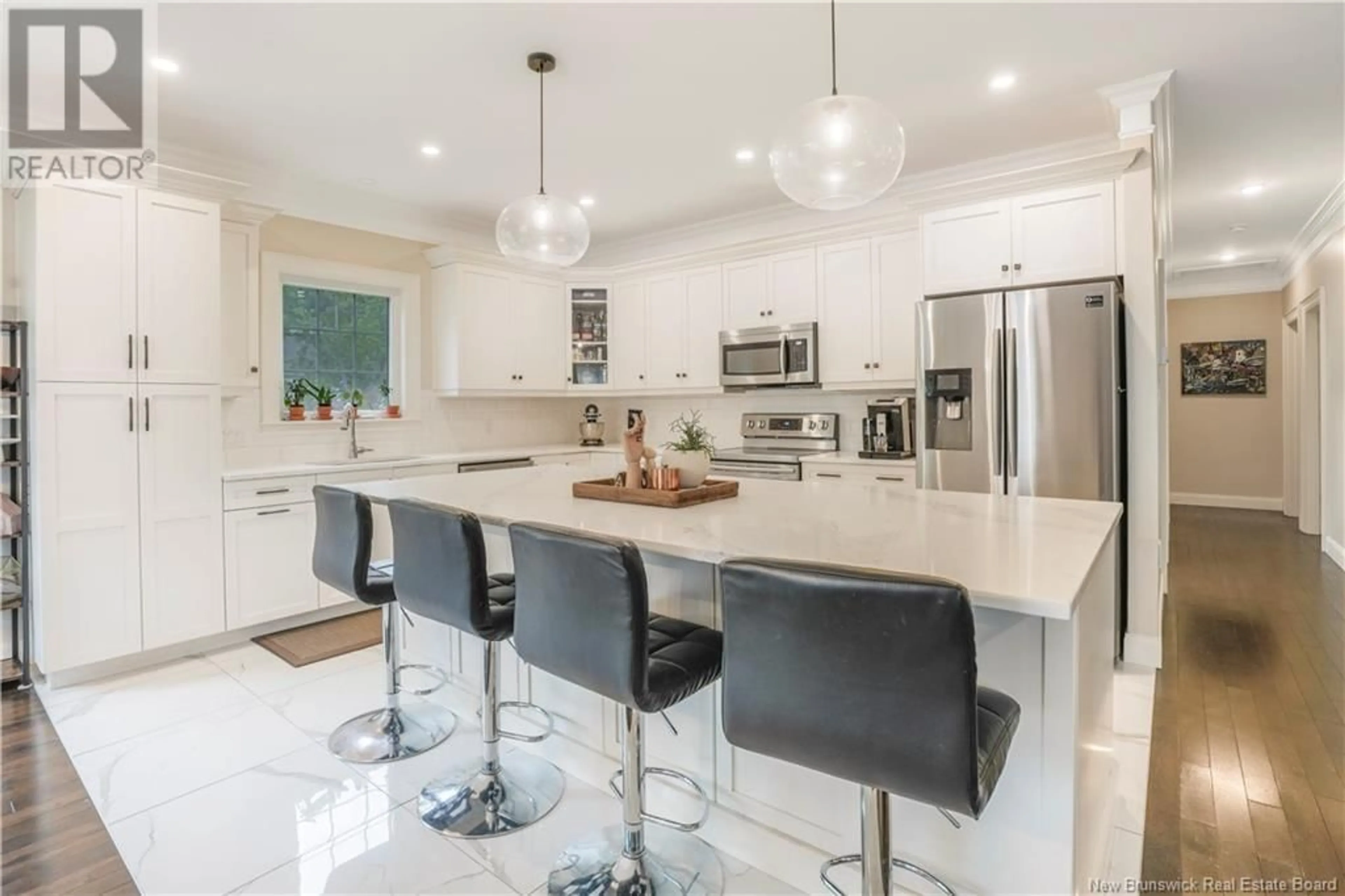 Open concept kitchen, ceramic/tile floor for 855 SMYTHE STREET, Fredericton New Brunswick E3B3G8